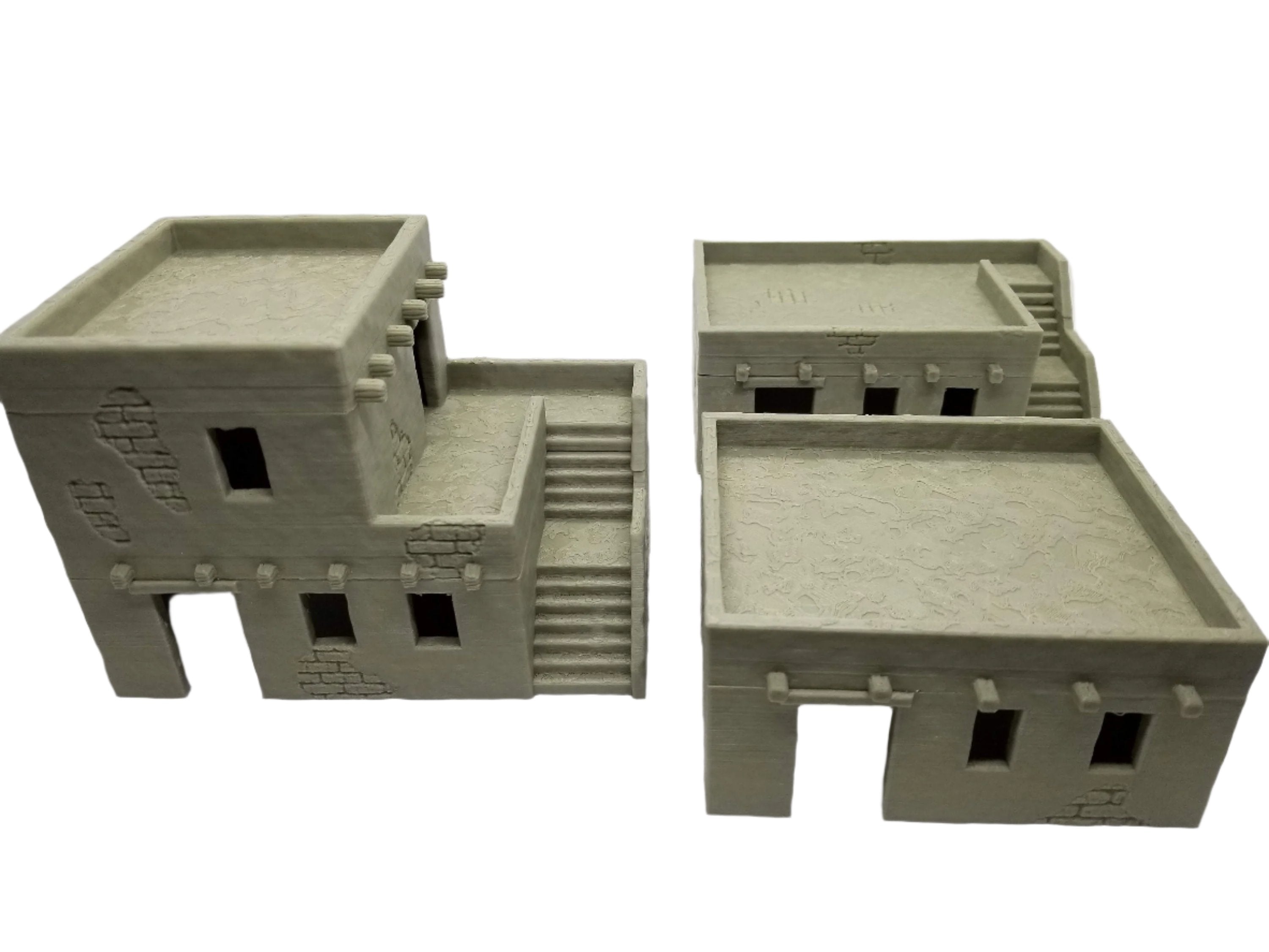 3d Printed Desert House Set / SW Legion, Sci-Fi, Historical / Compatible 28mm Tabletop Wargaming Terrain / Print to Order