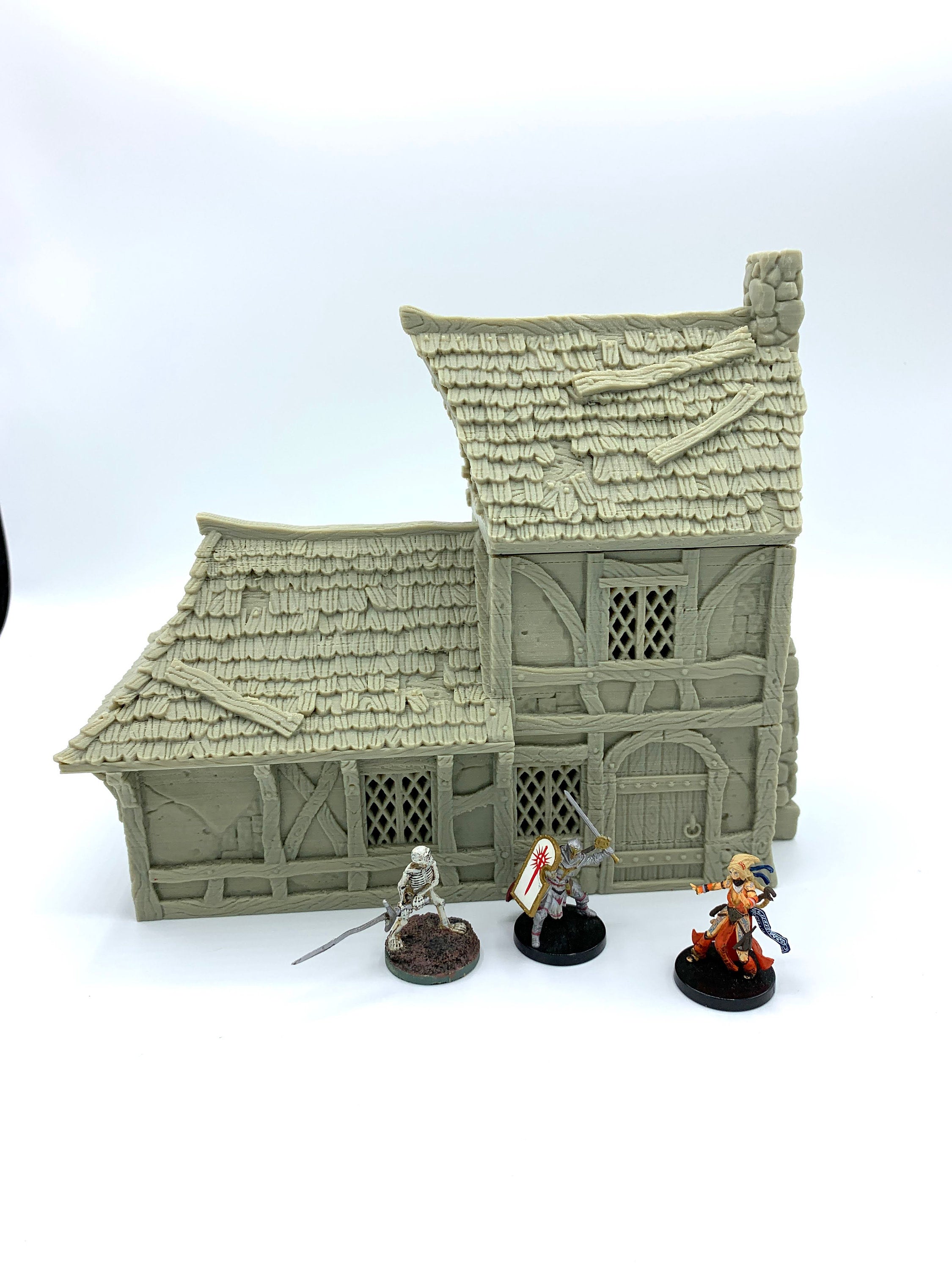 City Of Tarok - Medieval House 2 / 28mm Wargame / RPG 3d Printed Tabletop Terrain