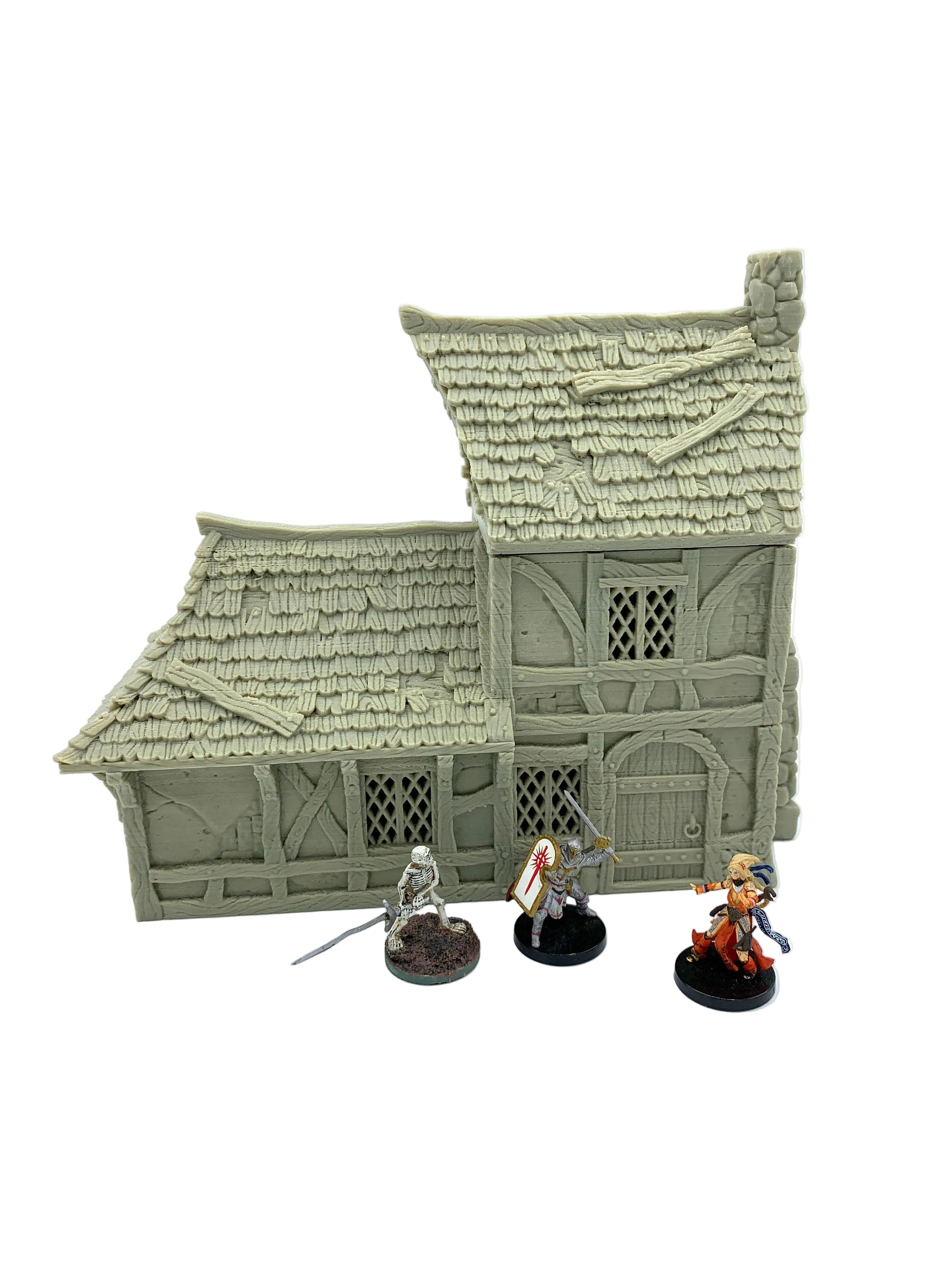 City Of Tarok - Medieval House 2 / 28mm Wargame / RPG 3d Printed Tabletop Terrain