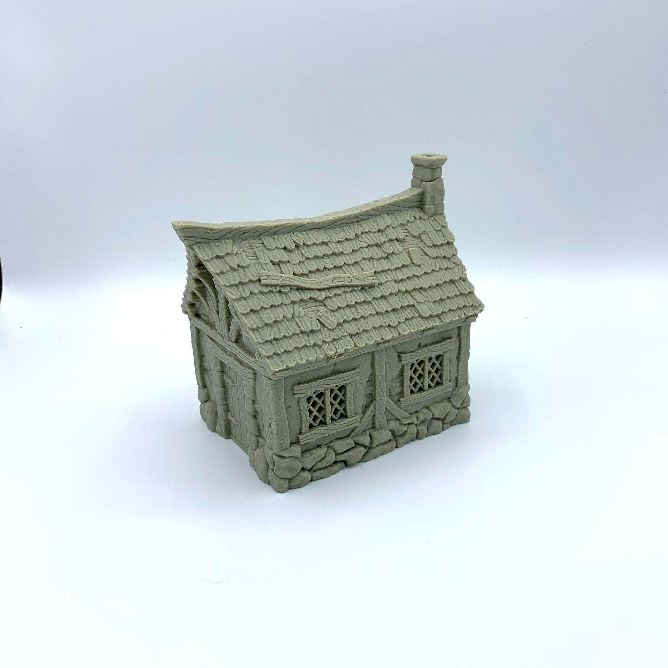 City Of Tarok - Medieval House 1 / 28mm Wargame / RPG 3d Printed Tabletop Terrain