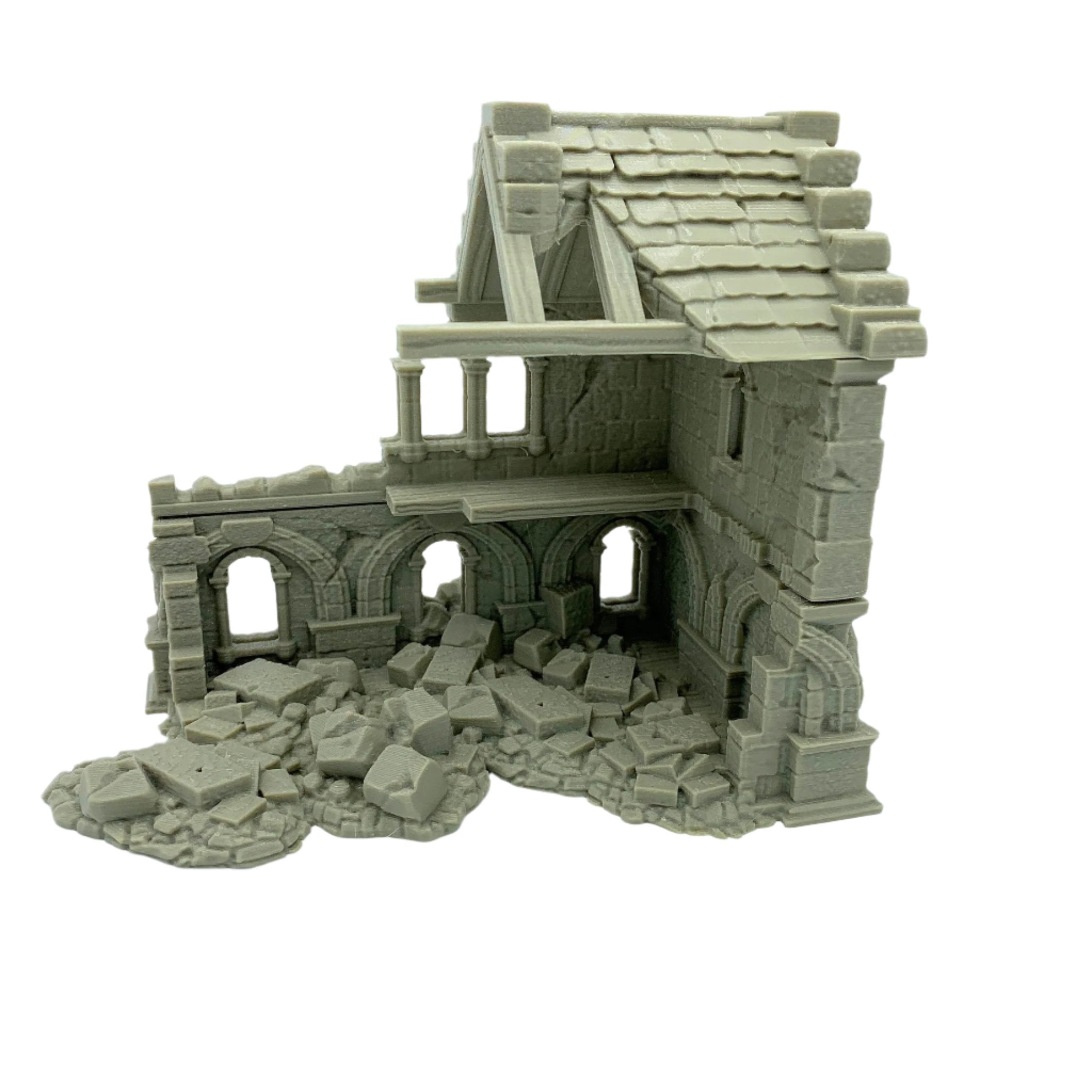 Stormguard - Ruined House 1 / 28mm Wargame / RPG 3d Printed Tabletop Wargaming Terrain