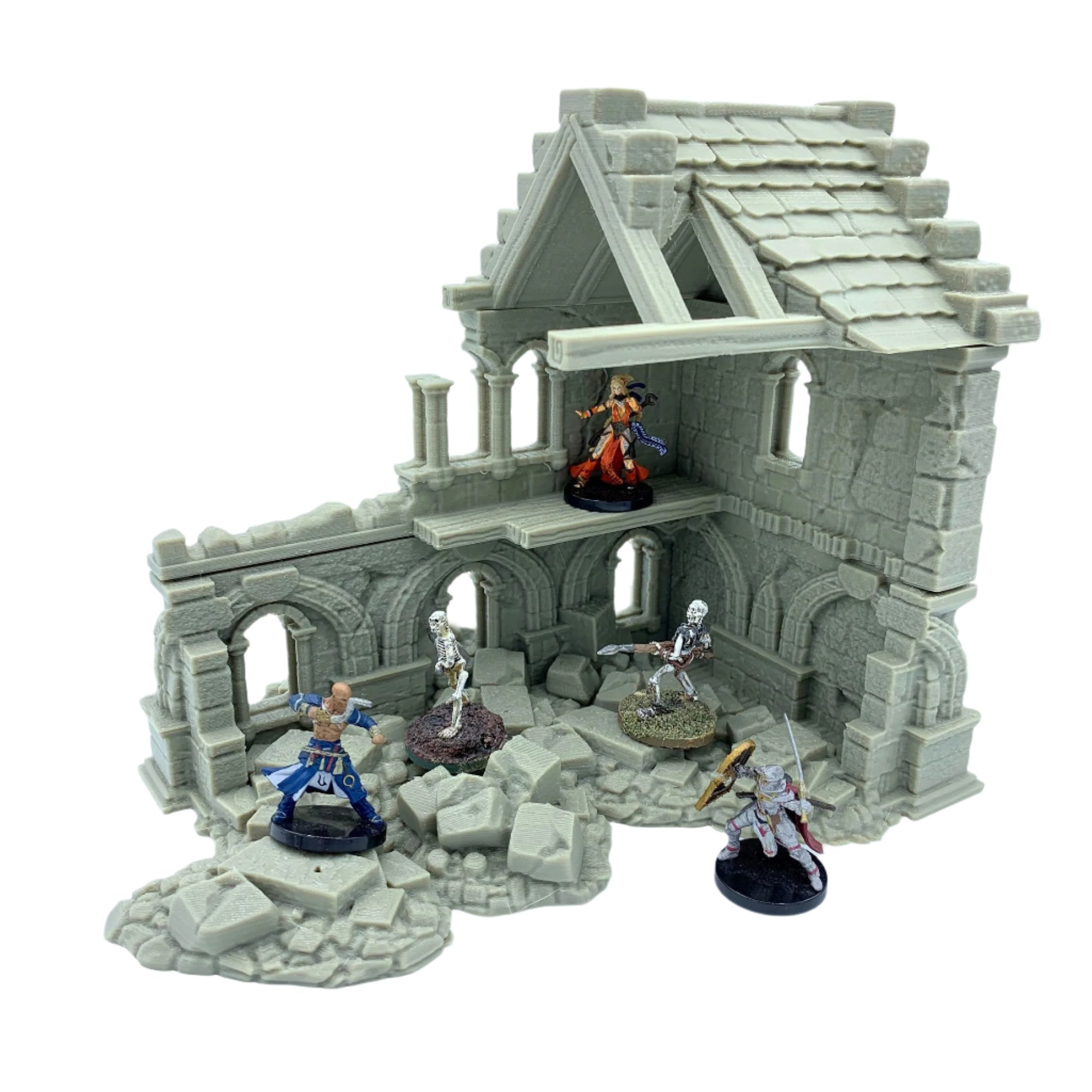 Stormguard - Ruined House 1 / 28mm Wargame / RPG 3d Printed Tabletop Wargaming Terrain