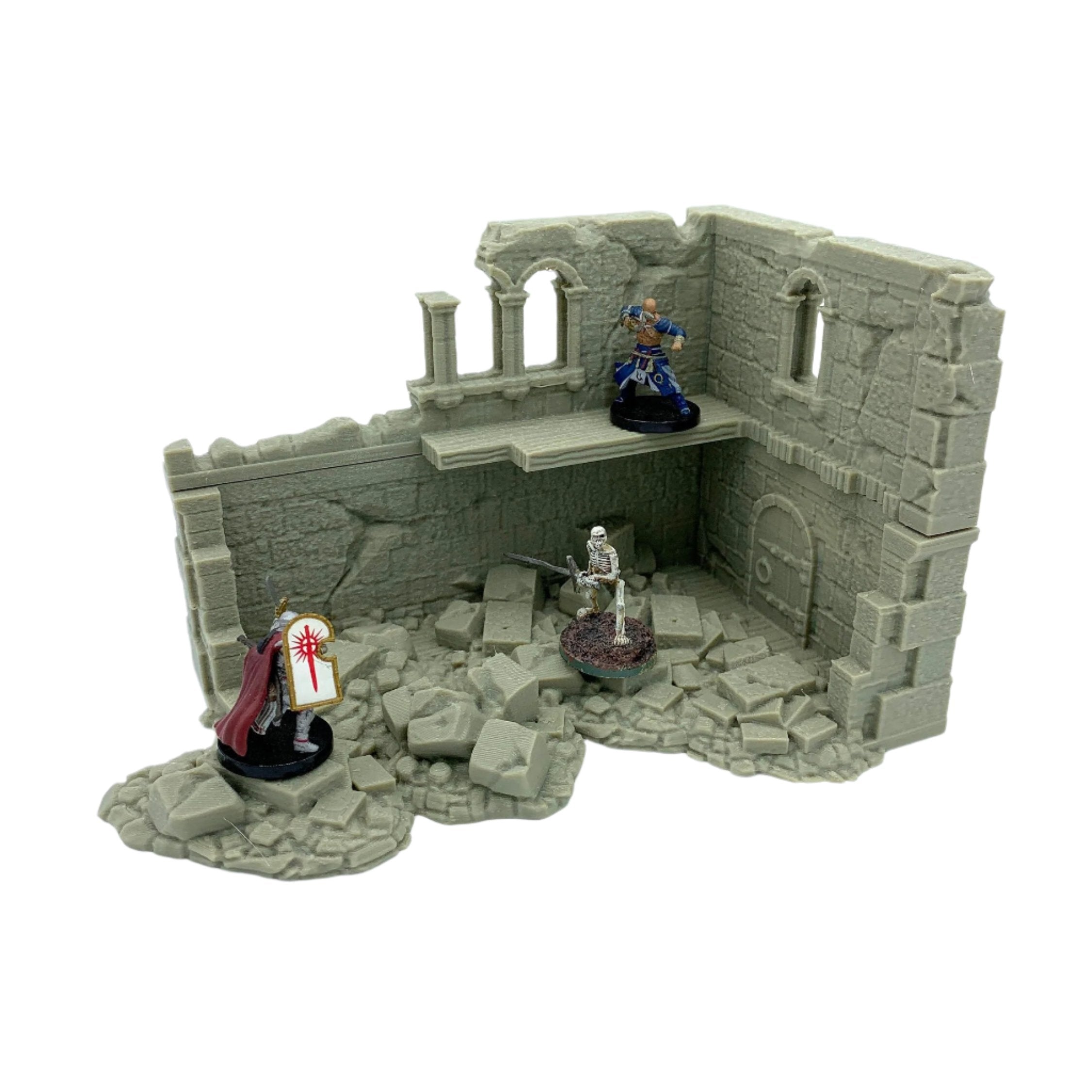 Stormguard - Ruined House 2 / 28mm Wargame / RPG 3d Printed Tabletop Wargaming Terrain