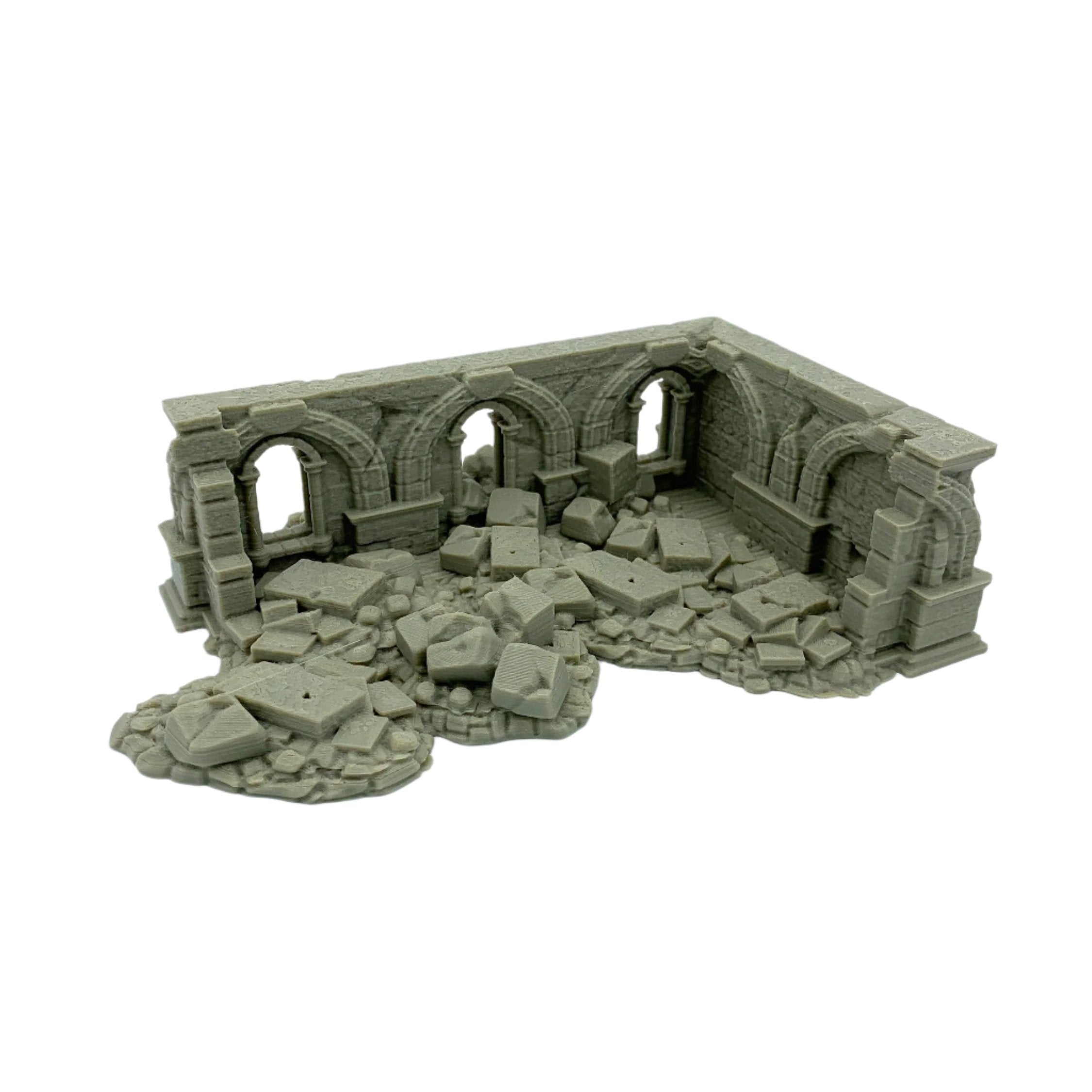 Stormguard - Ruined House 3 / 28mm Wargame / RPG 3d Printed Tabletop Wargaming Terrain