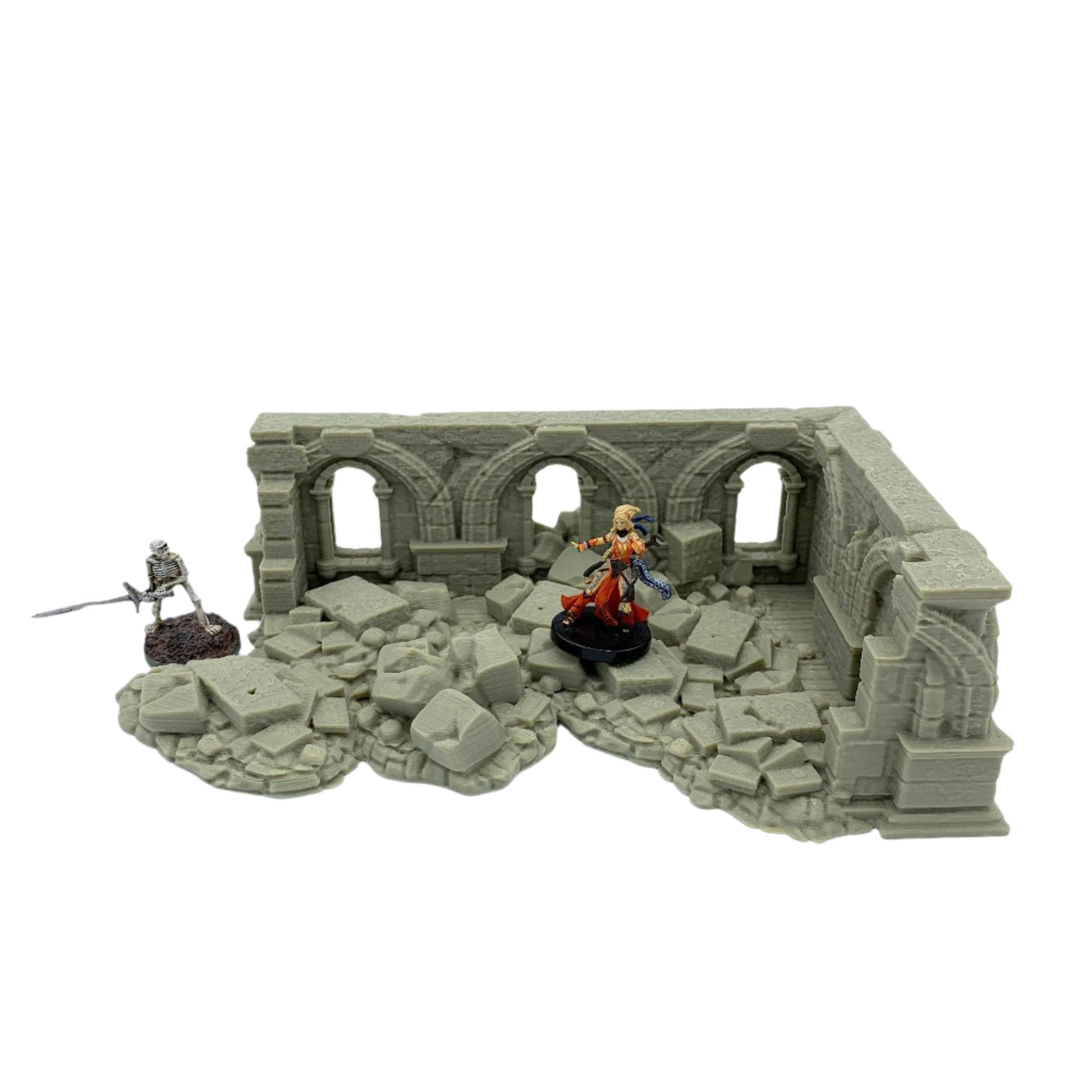 Stormguard - Ruined House 3 / 28mm Wargame / RPG 3d Printed Tabletop Wargaming Terrain