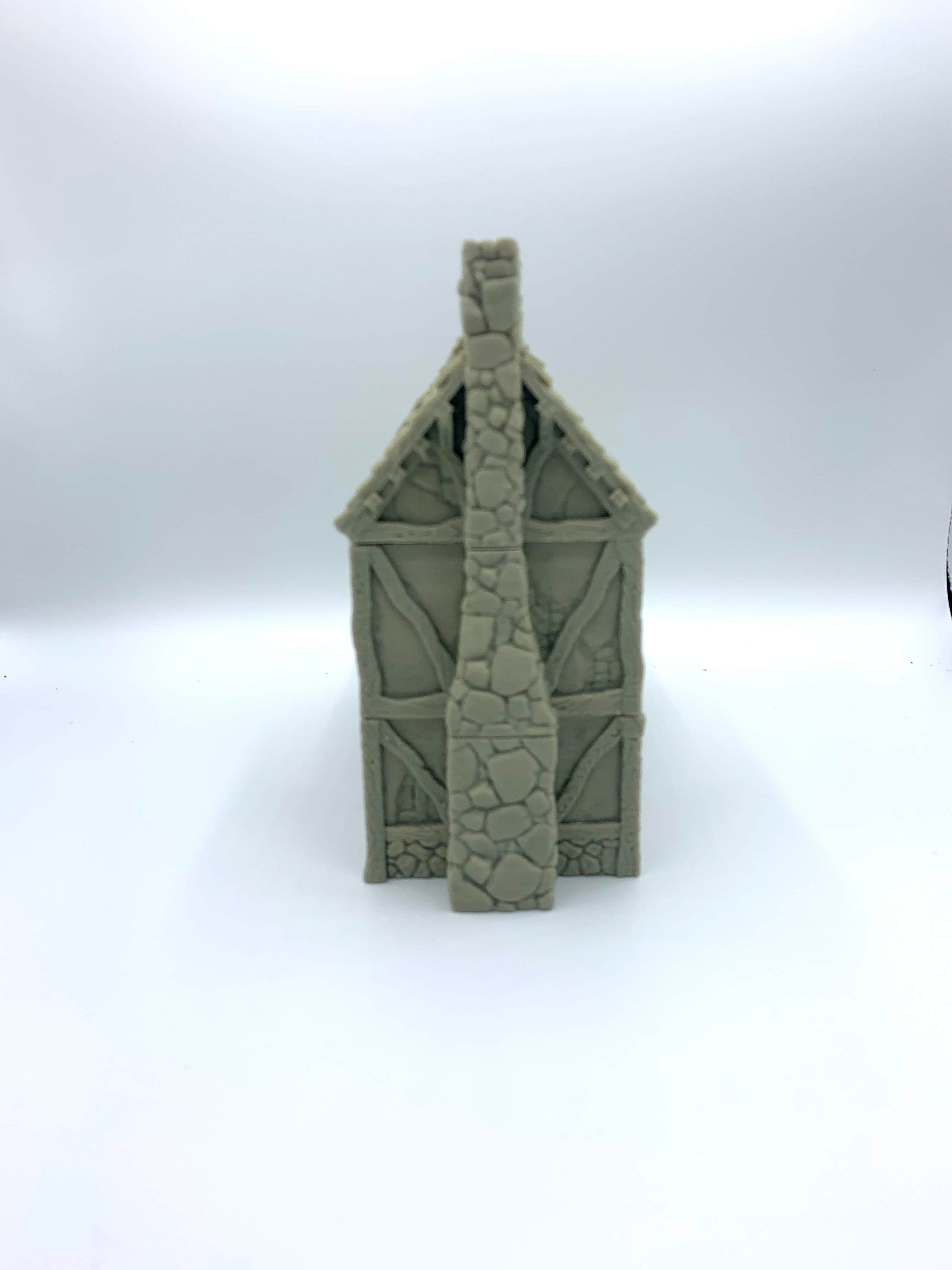 City Of Tarok - Medieval House 2 / 28mm Wargame / RPG 3d Printed Tabletop Terrain