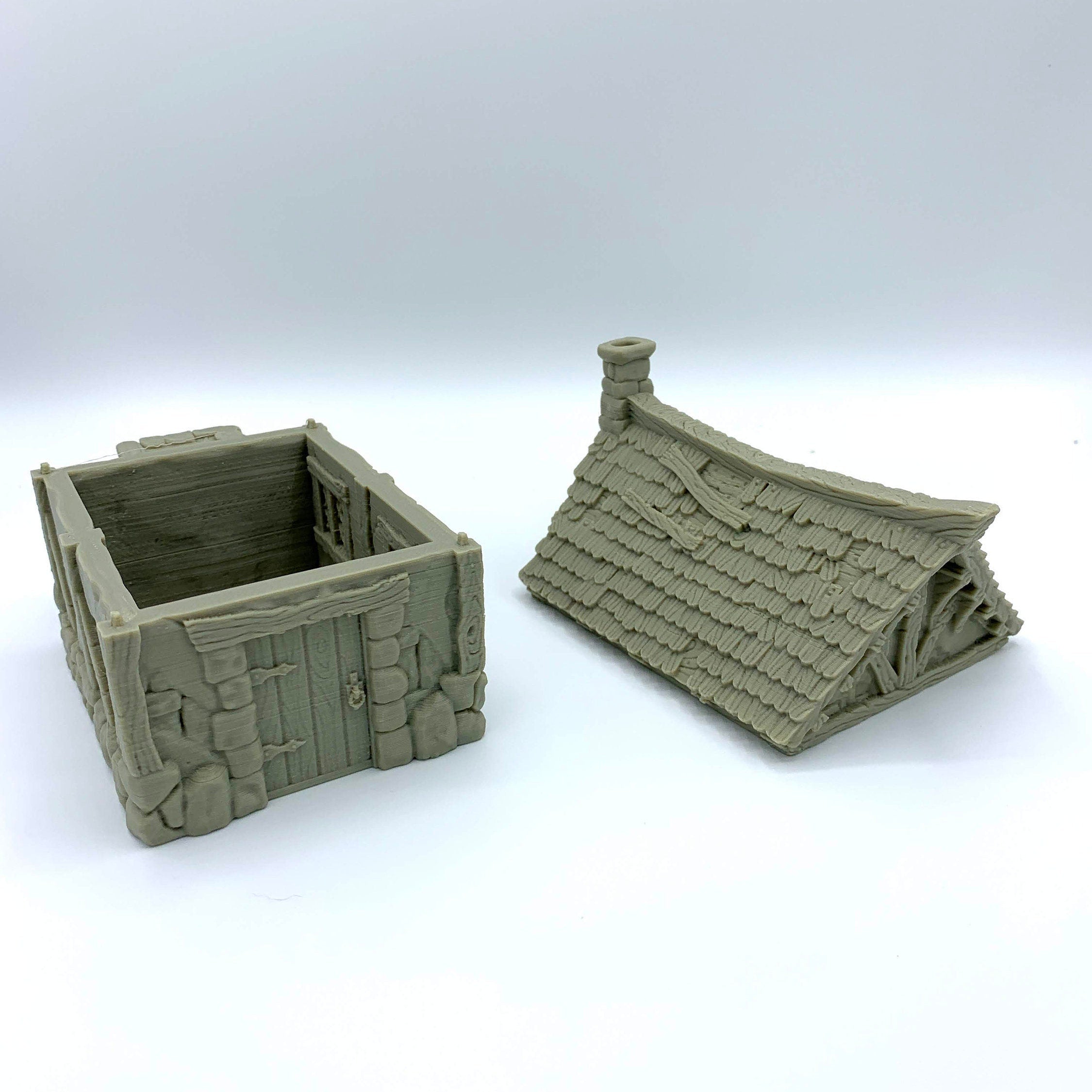City Of Tarok - Medieval House 1 / 28mm Wargame / RPG 3d Printed Tabletop Terrain