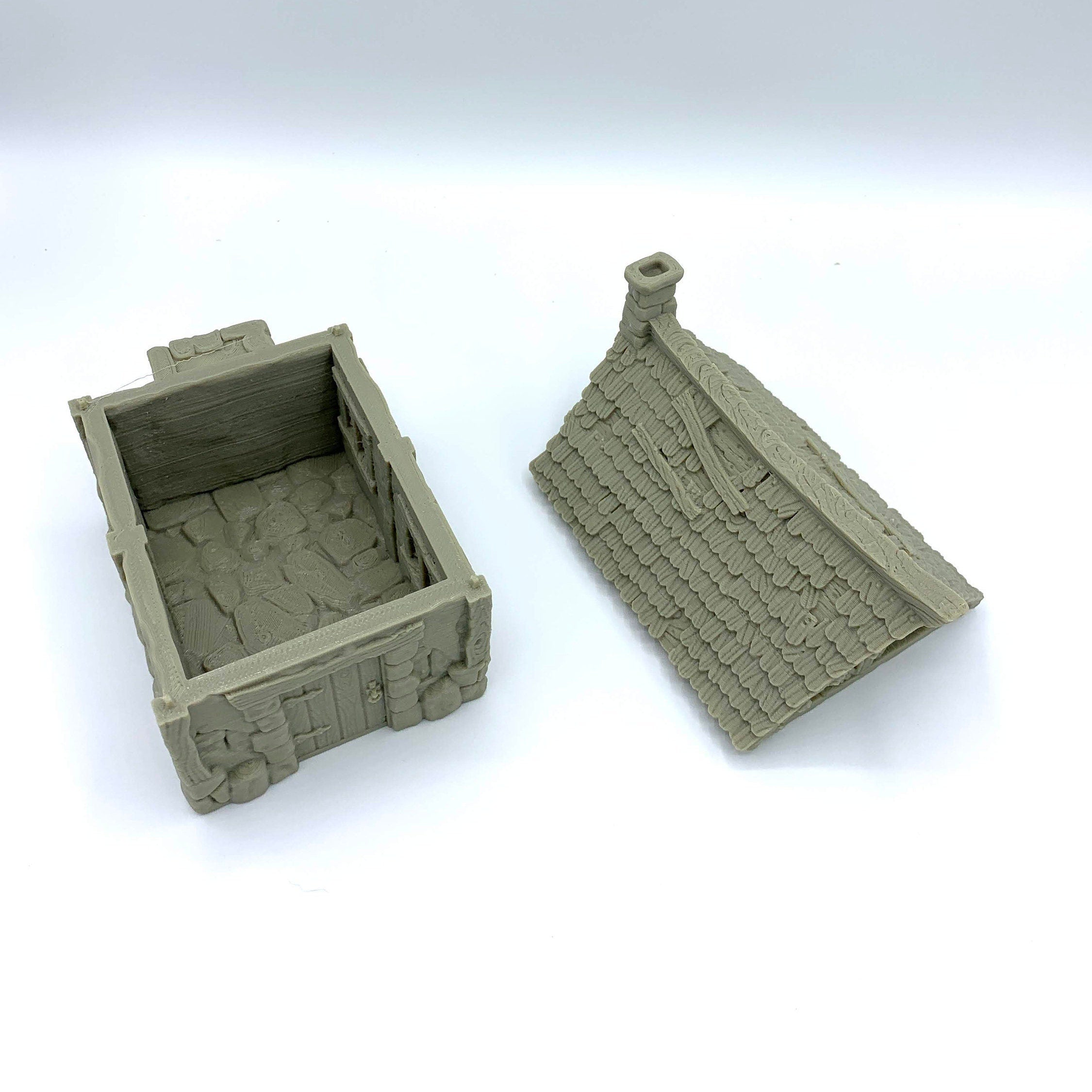 City Of Tarok - Medieval House 1 / 28mm Wargame / RPG 3d Printed Tabletop Terrain