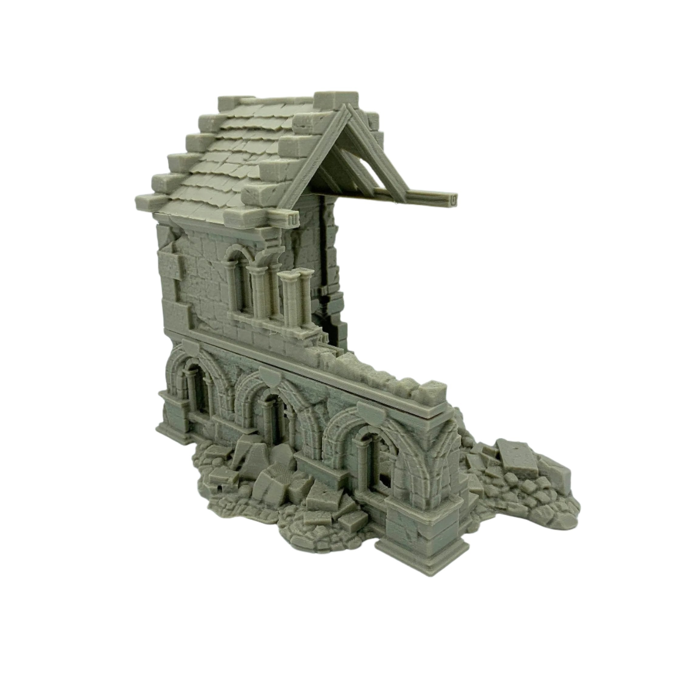 Stormguard - Ruined House 1 / 28mm Wargame / RPG 3d Printed Tabletop Wargaming Terrain