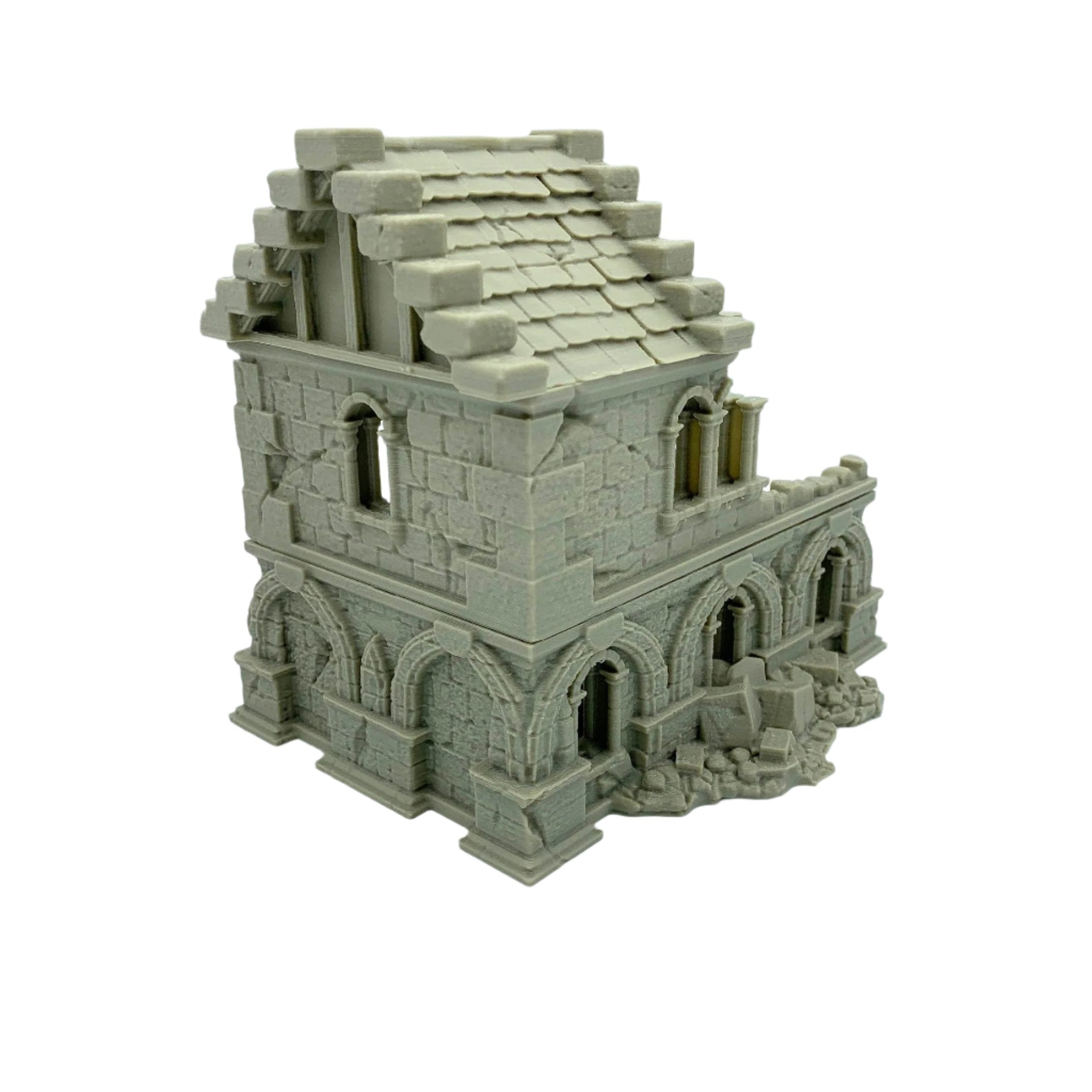 Stormguard - Ruined House 1 / 28mm Wargame / RPG 3d Printed Tabletop Wargaming Terrain