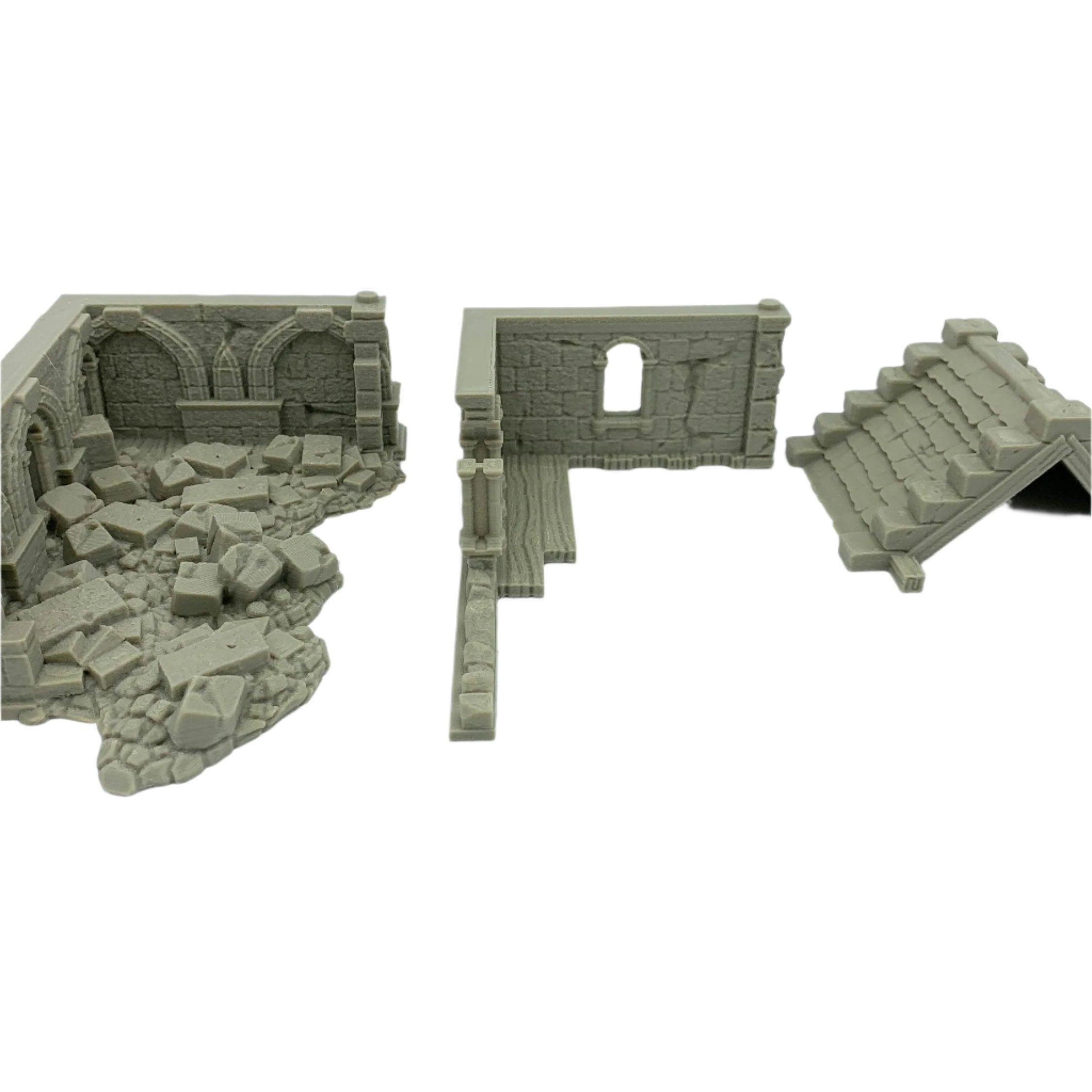 Stormguard - Ruined House 1 / 28mm Wargame / RPG 3d Printed Tabletop Wargaming Terrain