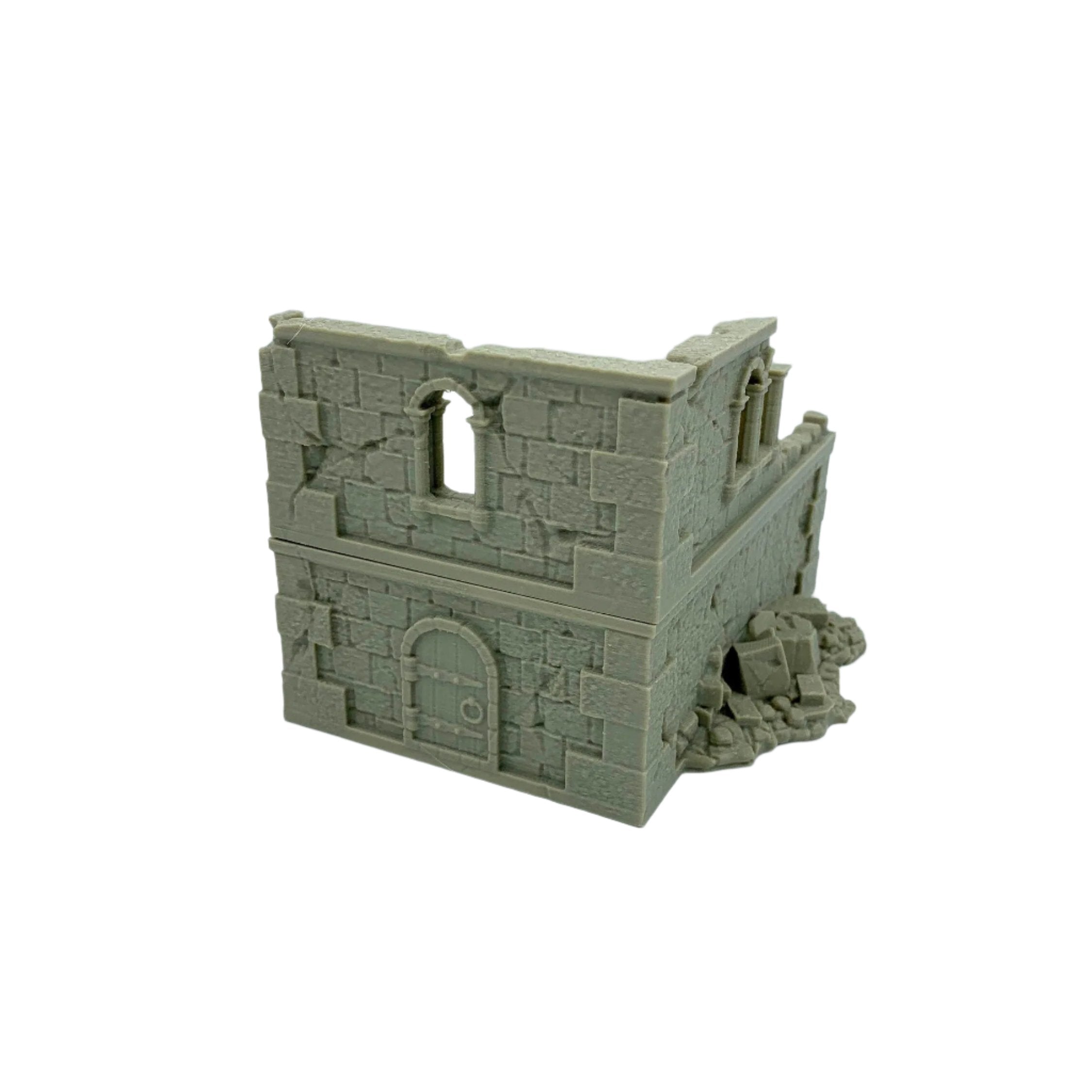 Stormguard - Ruined House 2 / 28mm Wargame / RPG 3d Printed Tabletop Wargaming Terrain