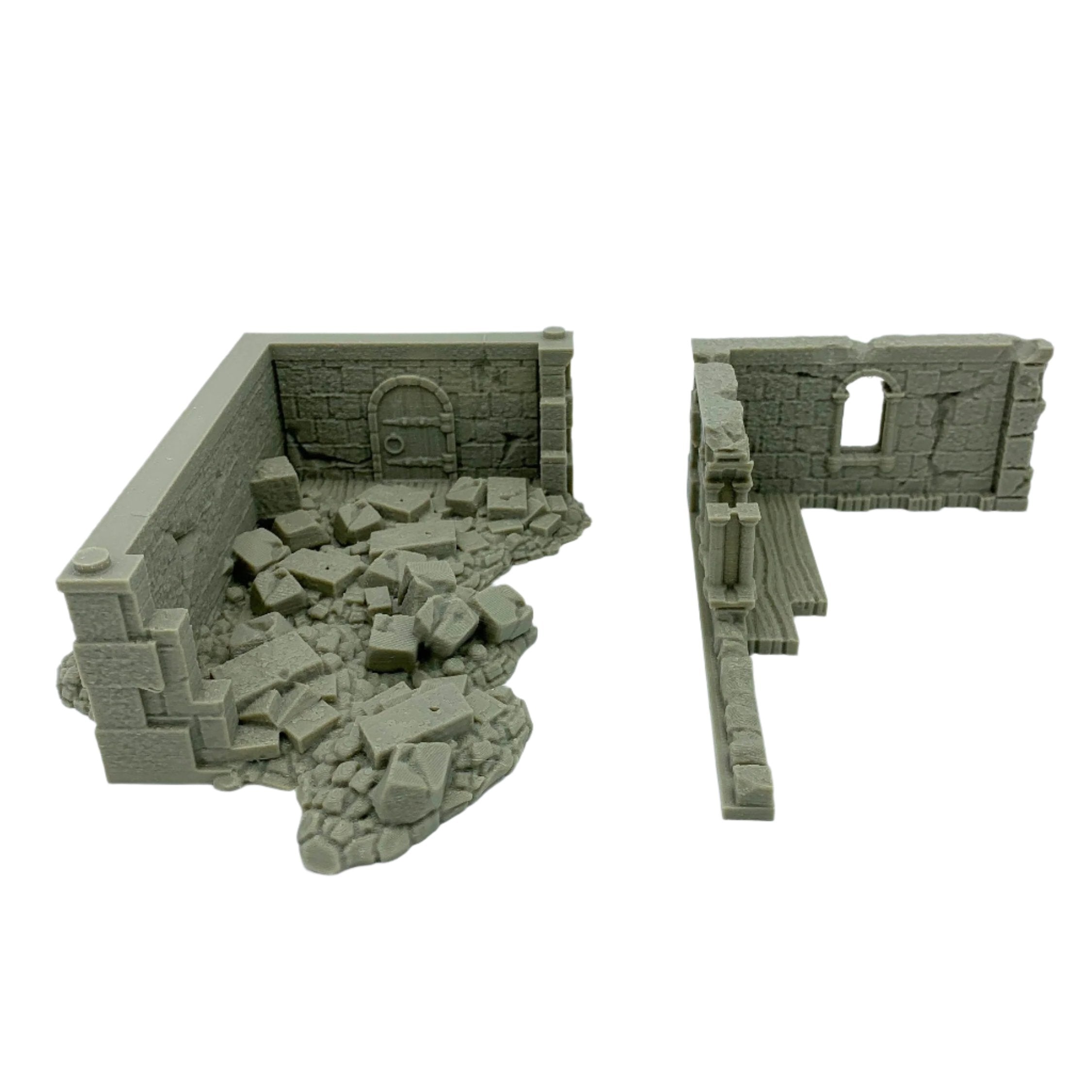 Stormguard - Ruined House 2 / 28mm Wargame / RPG 3d Printed Tabletop Wargaming Terrain