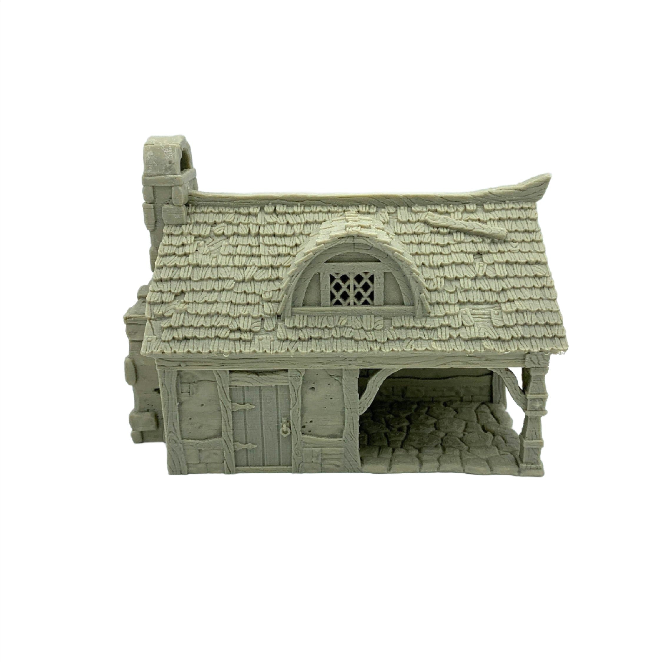 City Of Tarok - Medieval Cottage 1 / 28mm Wargame / RPG 3d Printed Tabletop Terrain
