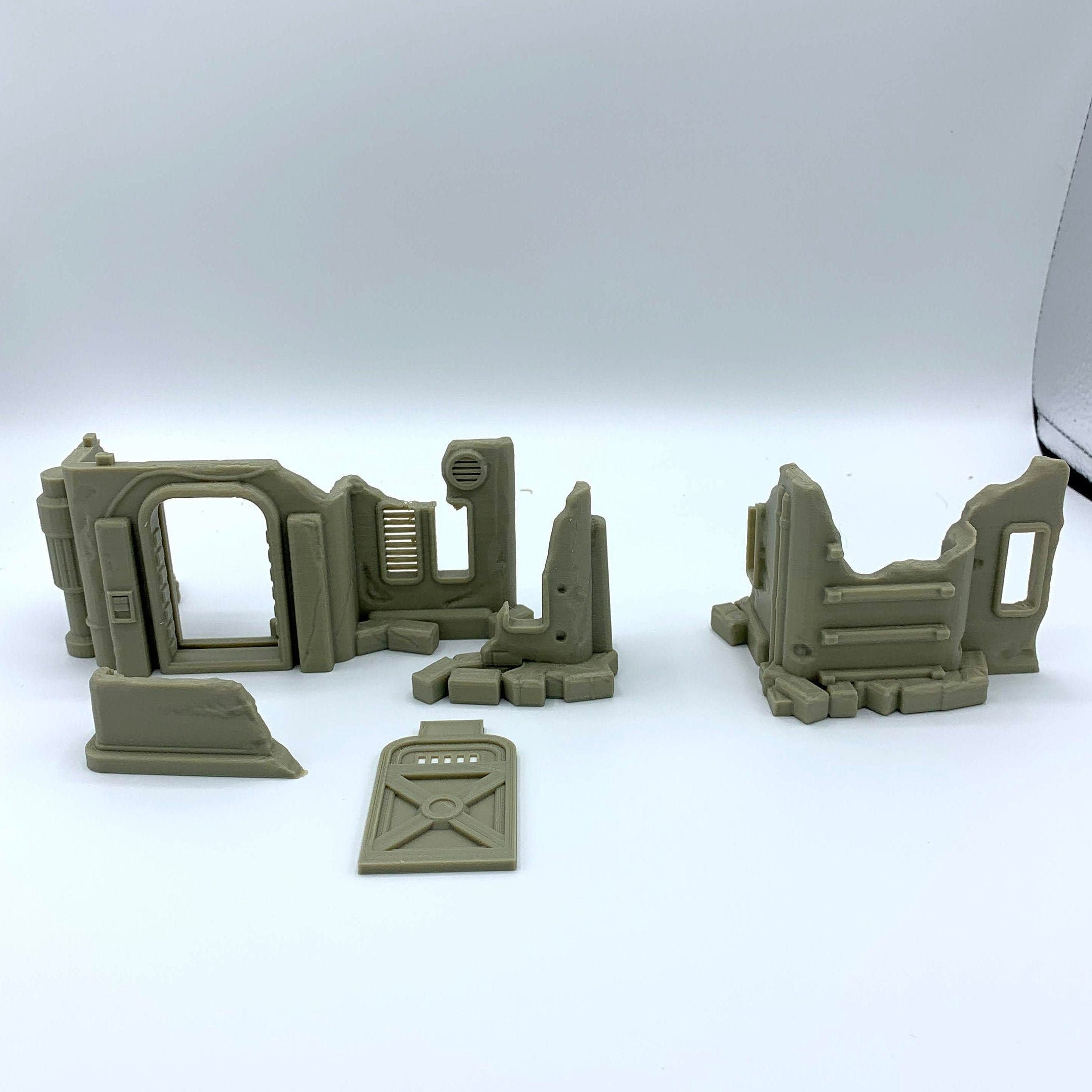 Desert Town House 'D' Ruin /SW Legion / Warhammer 40K / 3d Printed Compatible Terrain / Corvus Games Terrain Licensed Printer