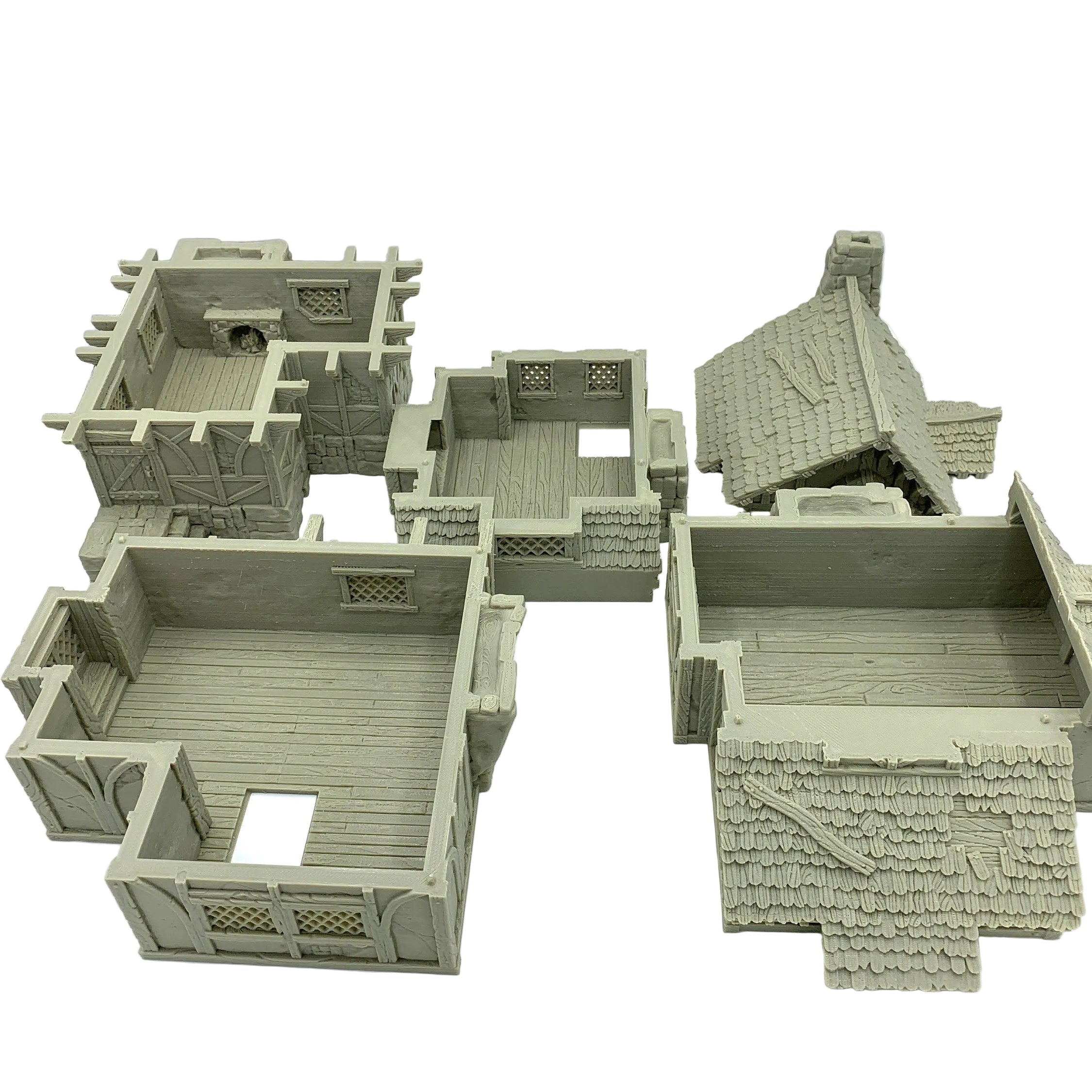 City Of Tarok - Large House 1 / 28mm Wargame / RPG 3d Printed Tabletop Terrain