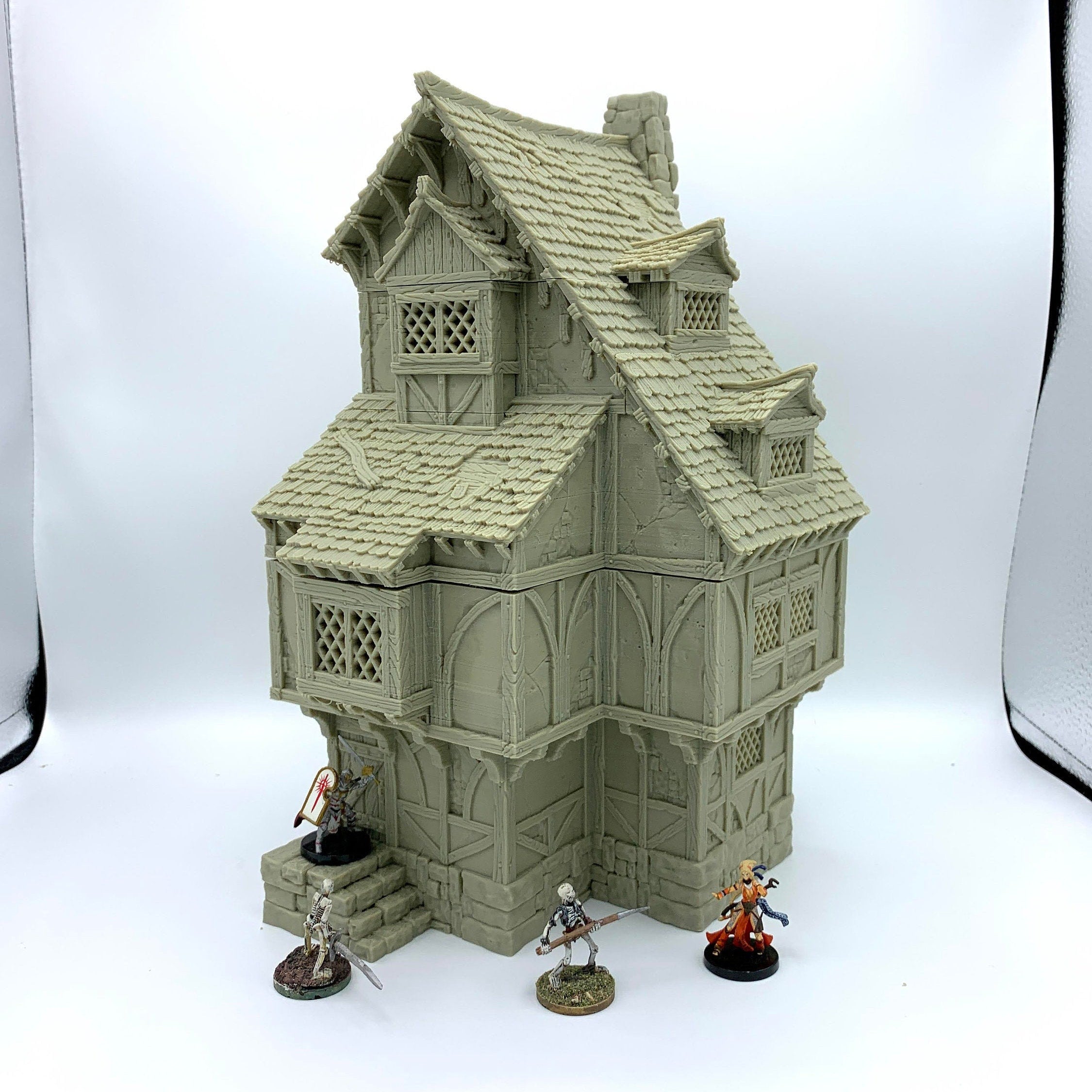 City Of Tarok - Large House 1 / 28mm Wargame / RPG 3d Printed Tabletop Terrain