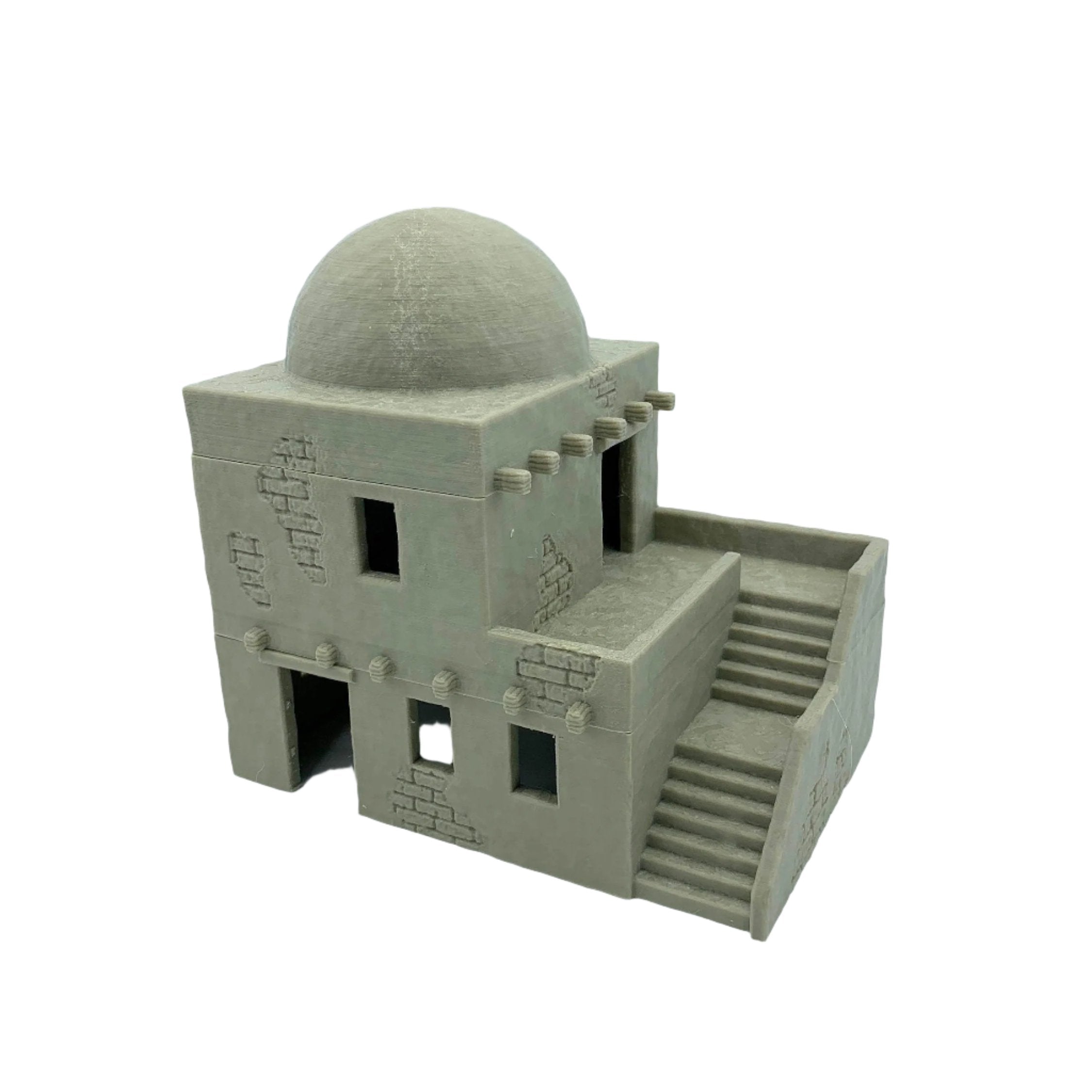 3d Printed Desert House Set Domed Roof Version / SW Legion, Sci-Fi, Historical / Tabletop Wargaming Terrain / Print to Order