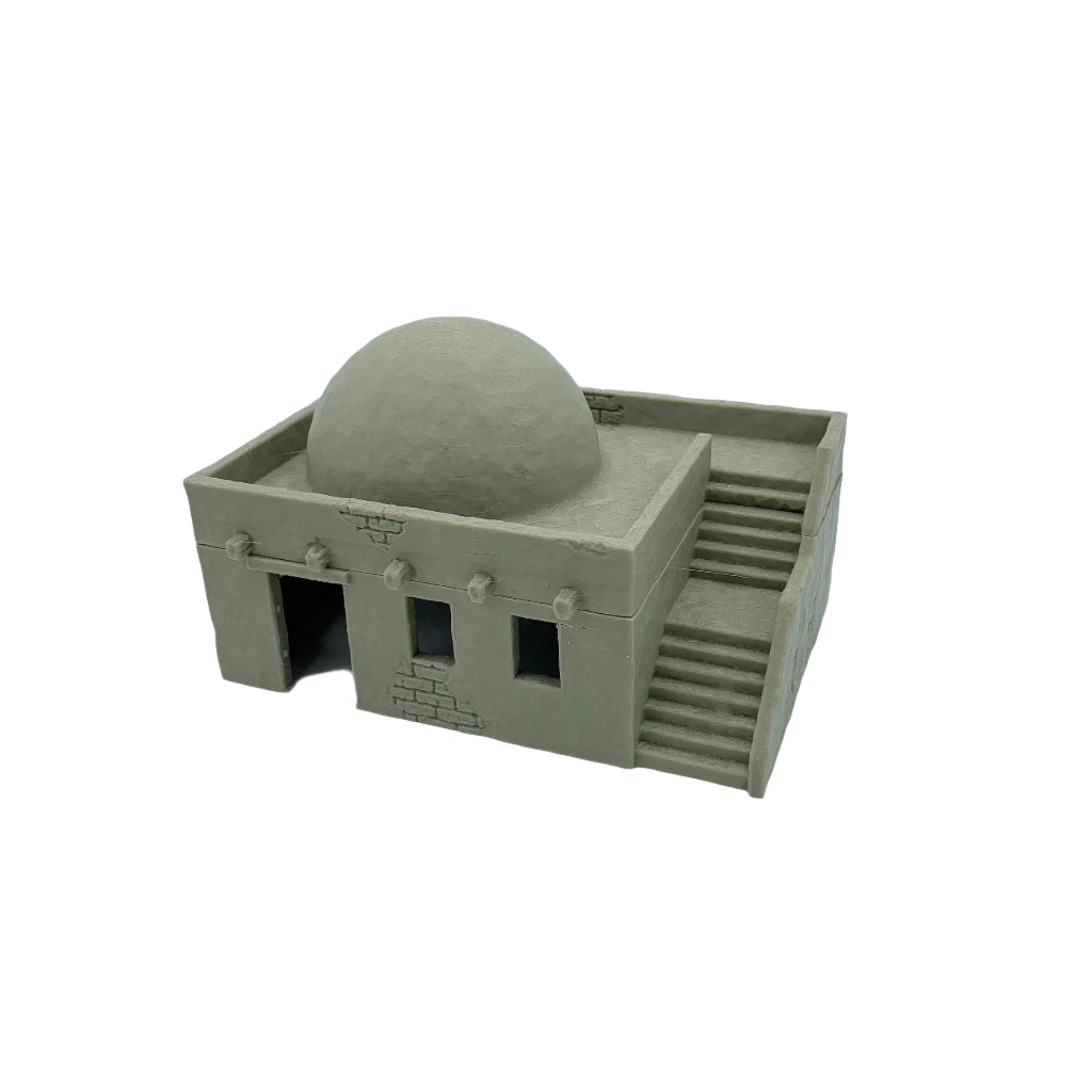 3d Printed Desert House Set Domed Roof Version / SW Legion, Sci-Fi, Historical / Tabletop Wargaming Terrain / Print to Order