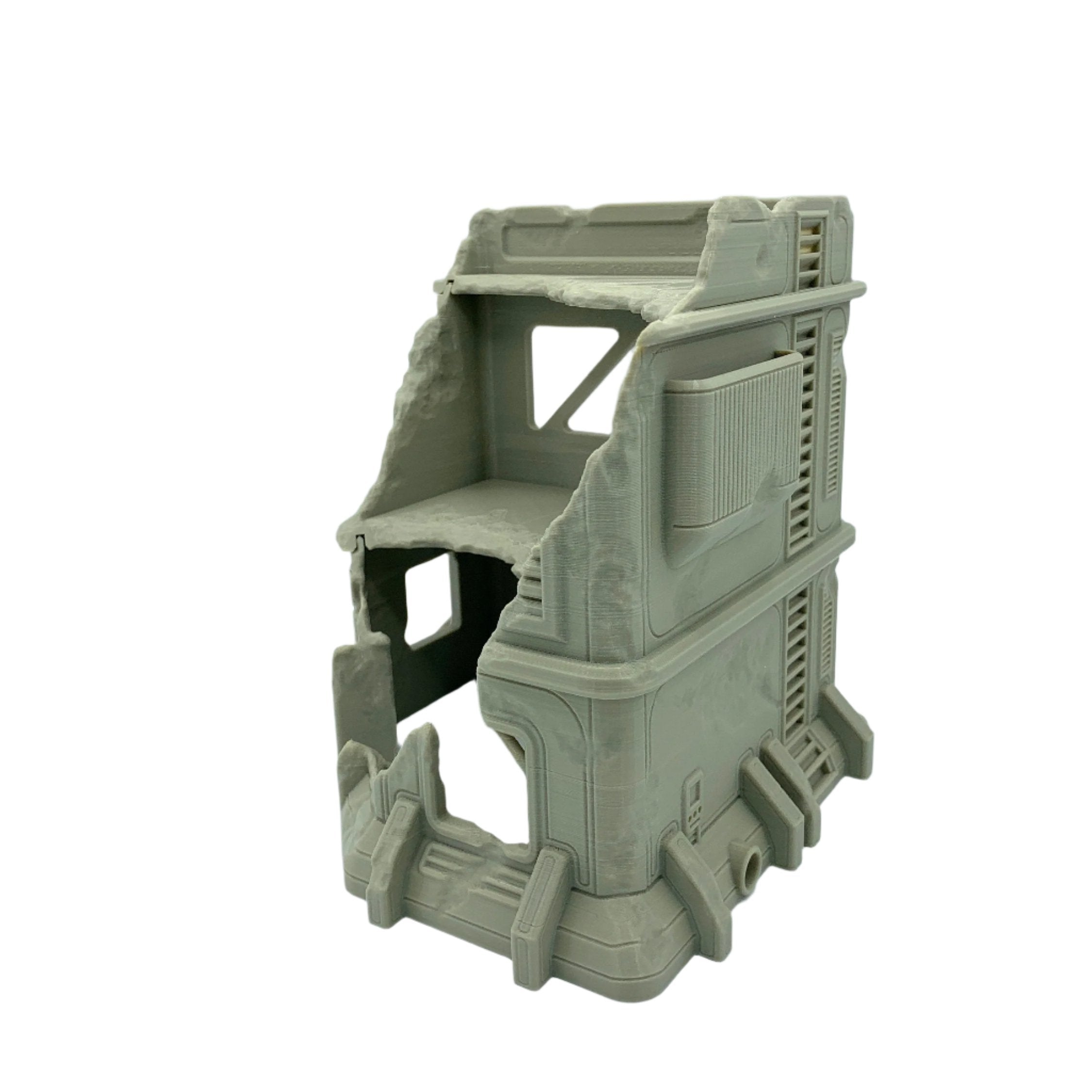 3d Printed Sci-Fi Urban Ruin #5 / Imperial Terrain Licensed On-Line Printer / Print to Order