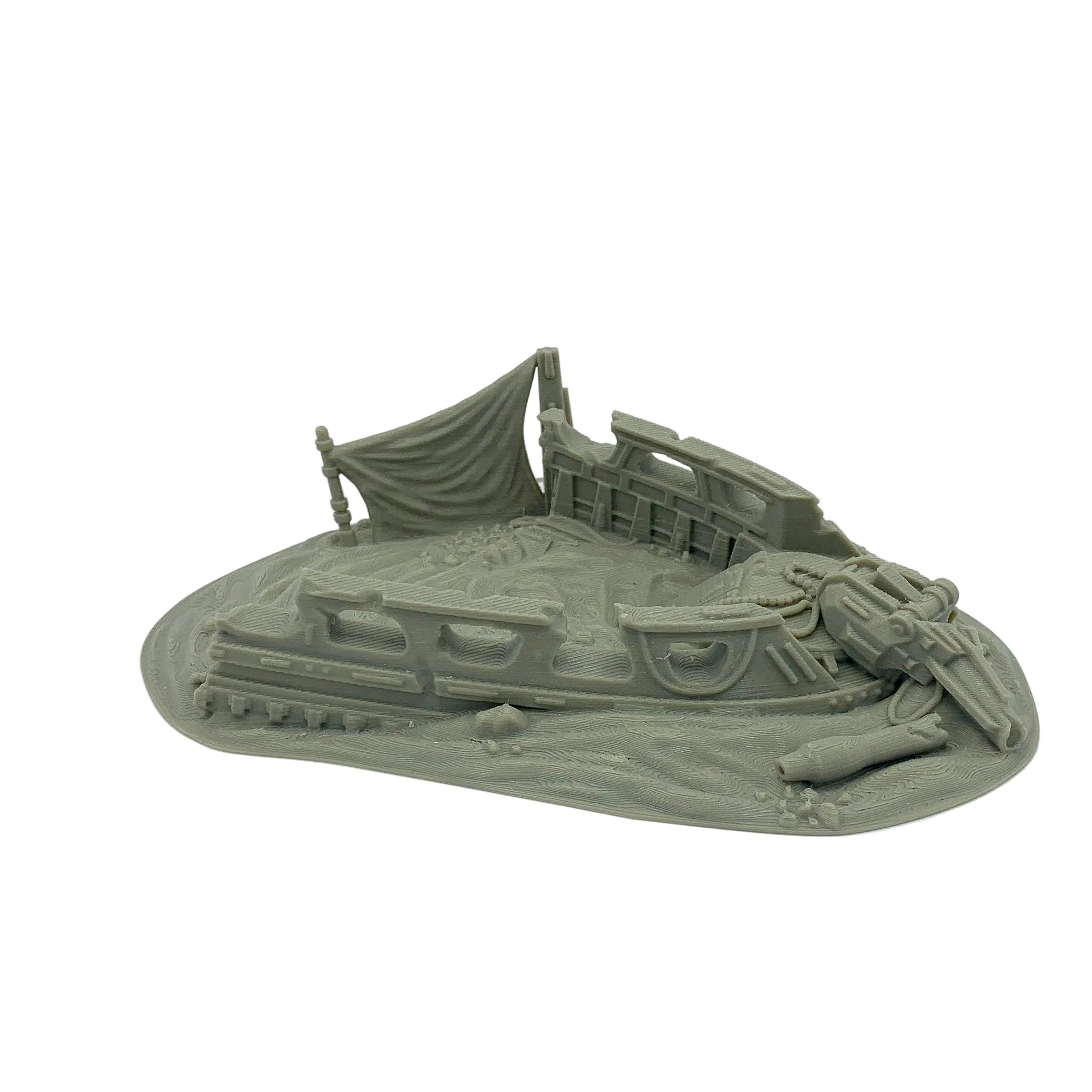 Sci_Fi Downed Skiff by Jesús Labiano / Licensed On-Line Printer / Print to Order