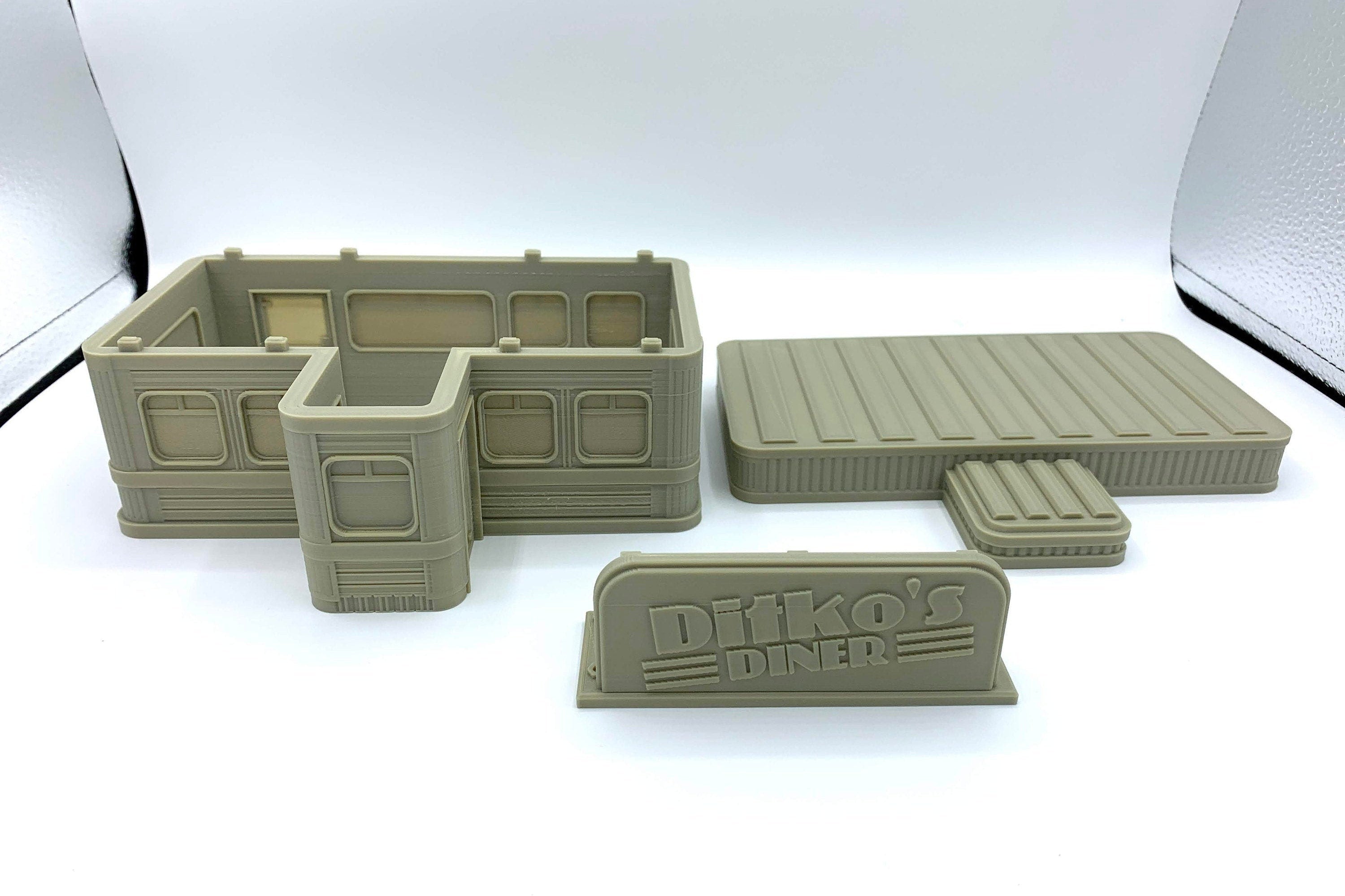 Diner 2 / Crisis Protocol Compatible Option / Corvus Games Terrain Licensed Printer / 3d Printed to Order