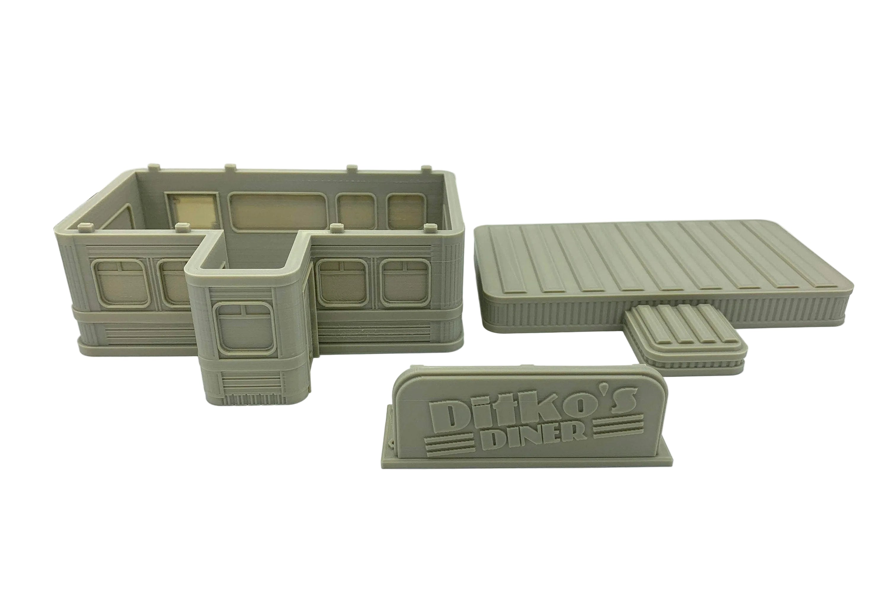 Diner 2 / Crisis Protocol Compatible Option / Corvus Games Terrain Licensed Printer / 3d Printed to Order