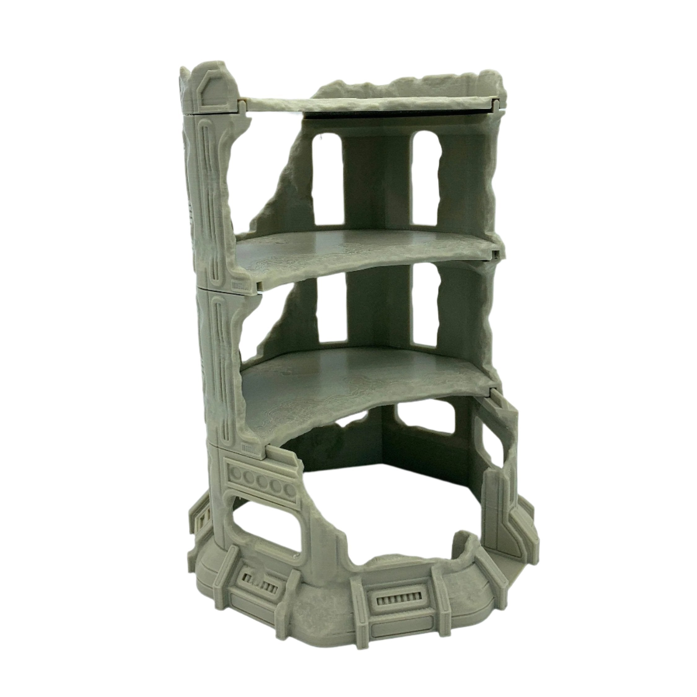 3d Printed Sci-Fi Urban Ruin #3 Stacked / Imperial Terrain Licensed On-Line Printer / Print to Order