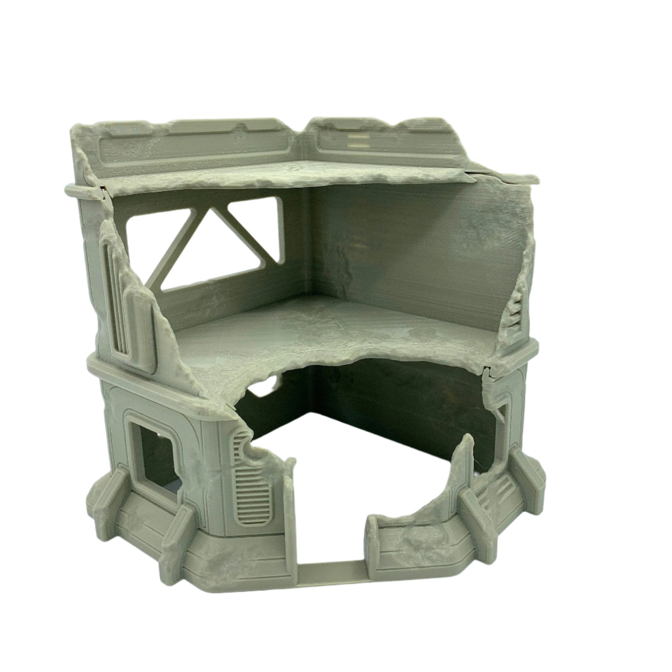 3d Printed Sci-Fi Urban Ruin #5 / Imperial Terrain Licensed On-Line Printer / Print to Order