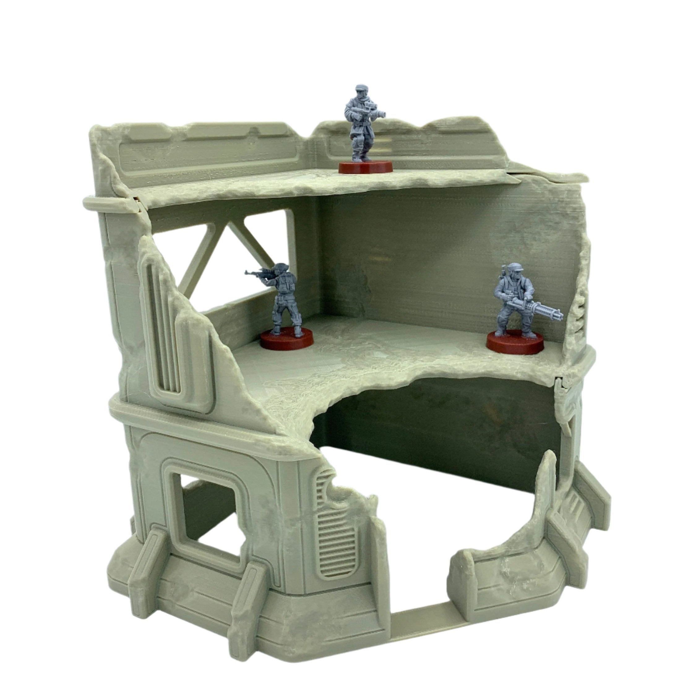 3d Printed Sci-Fi Urban Ruin #5 / Imperial Terrain Licensed On-Line Printer / Print to Order