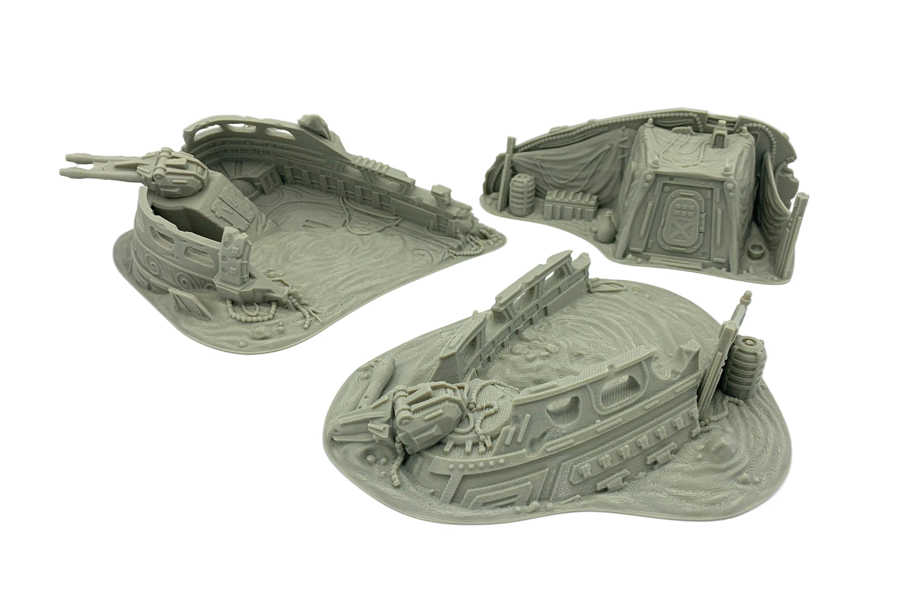 Sci_Fi Downed Skiff by Jesús Labiano / Licensed On-Line Printer / Print to Order