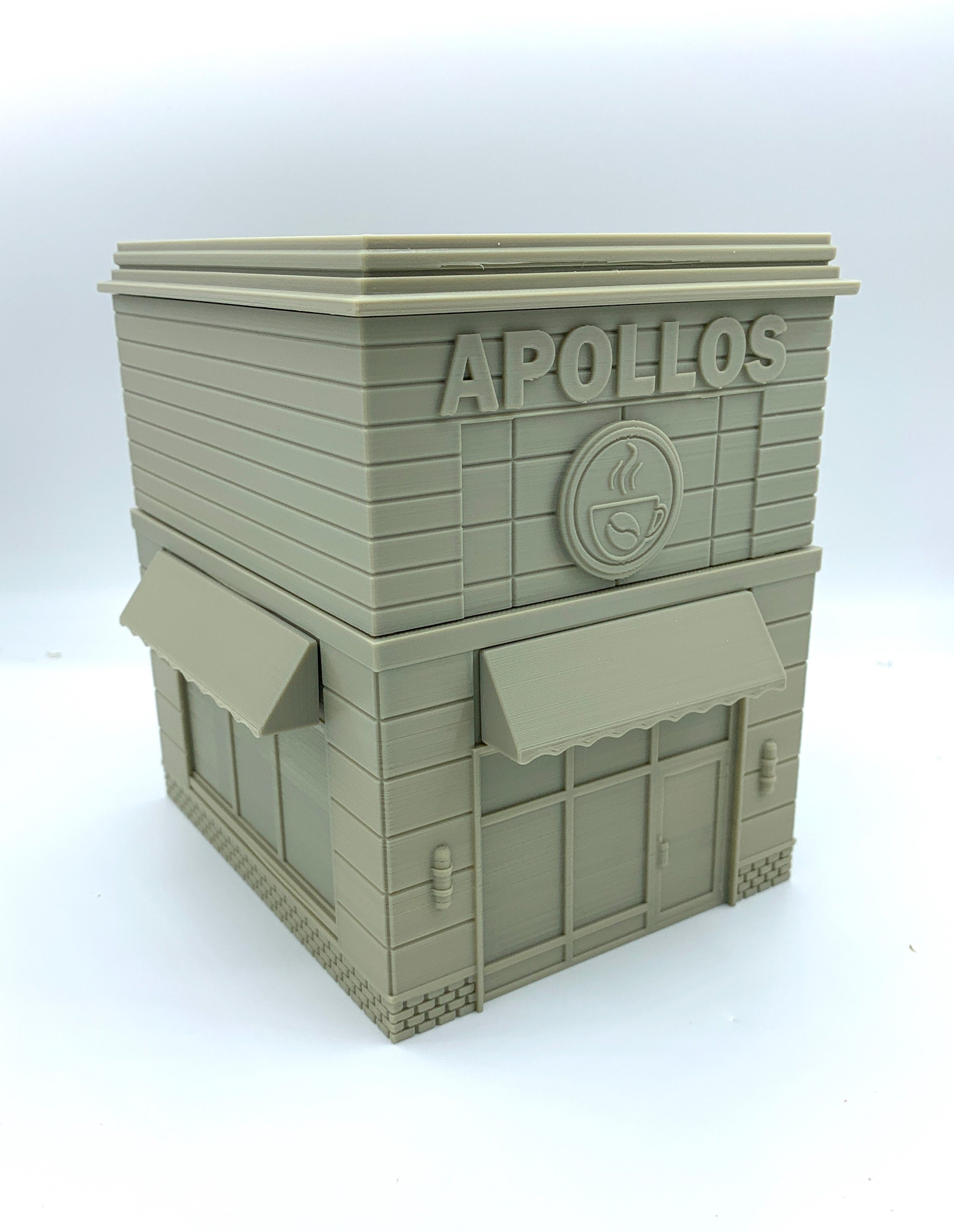 Apollos Coffee Shop / Crisis Protocol Compatible Option / Corvus Games Terrain Licensed Printer / Print to Order