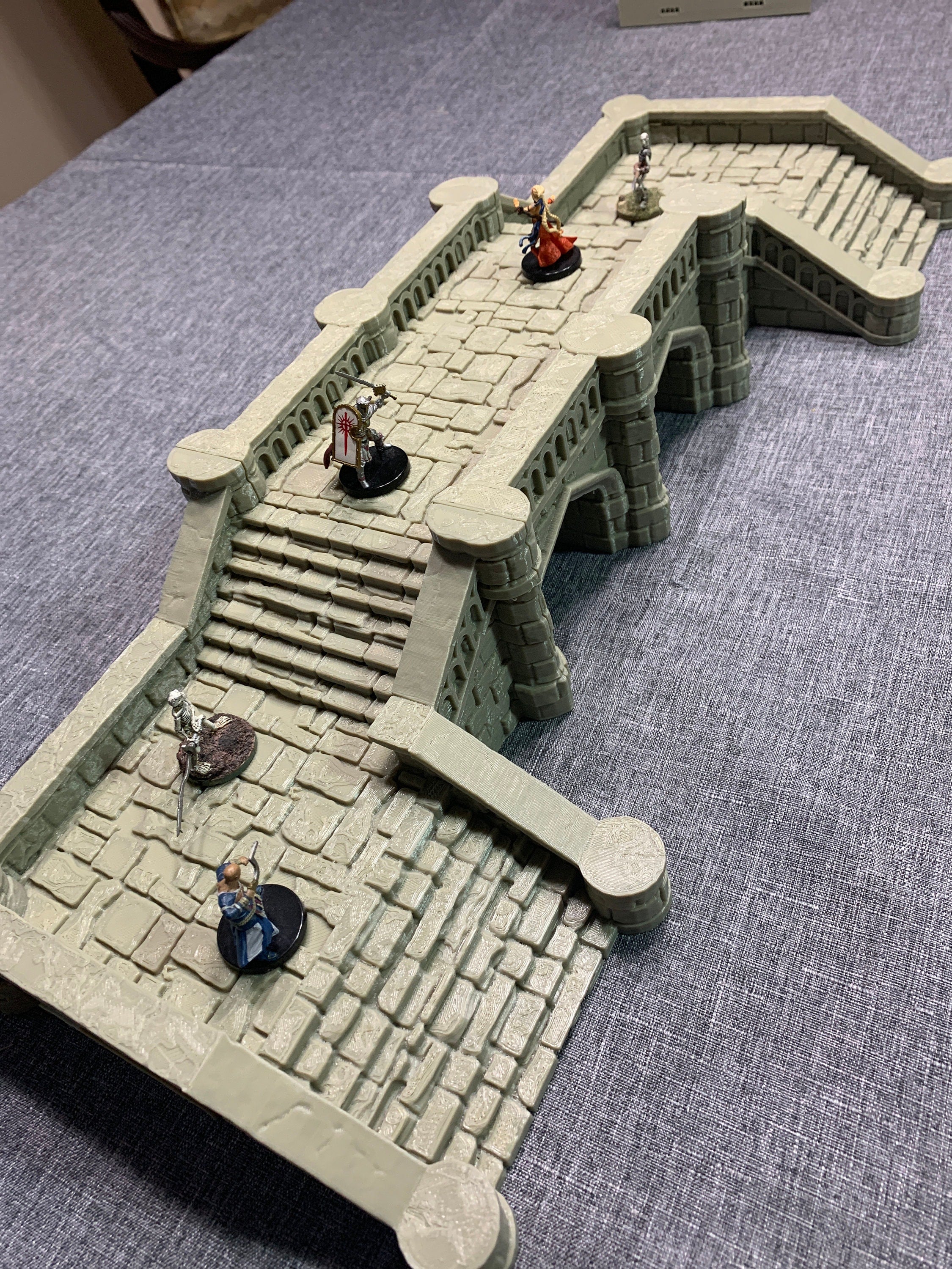 Arkenfel Modular Bridge 1 / Dark Realms Terrain / RPG and Wargame 3d Printed Tabletop Terrain / Licensed Printer
