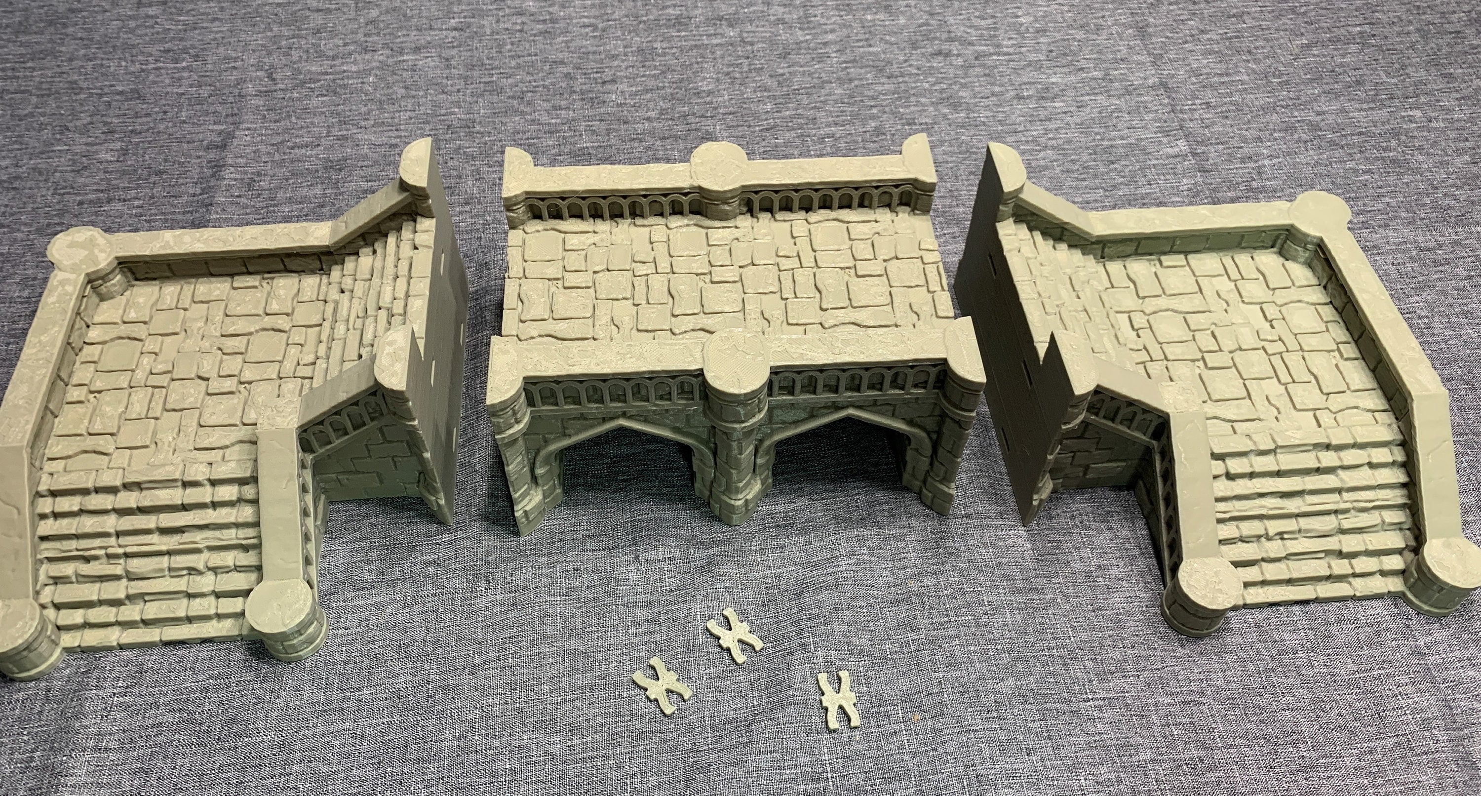 Arkenfel Modular Bridge 1 / Dark Realms Terrain / RPG and Wargame 3d Printed Tabletop Terrain / Licensed Printer