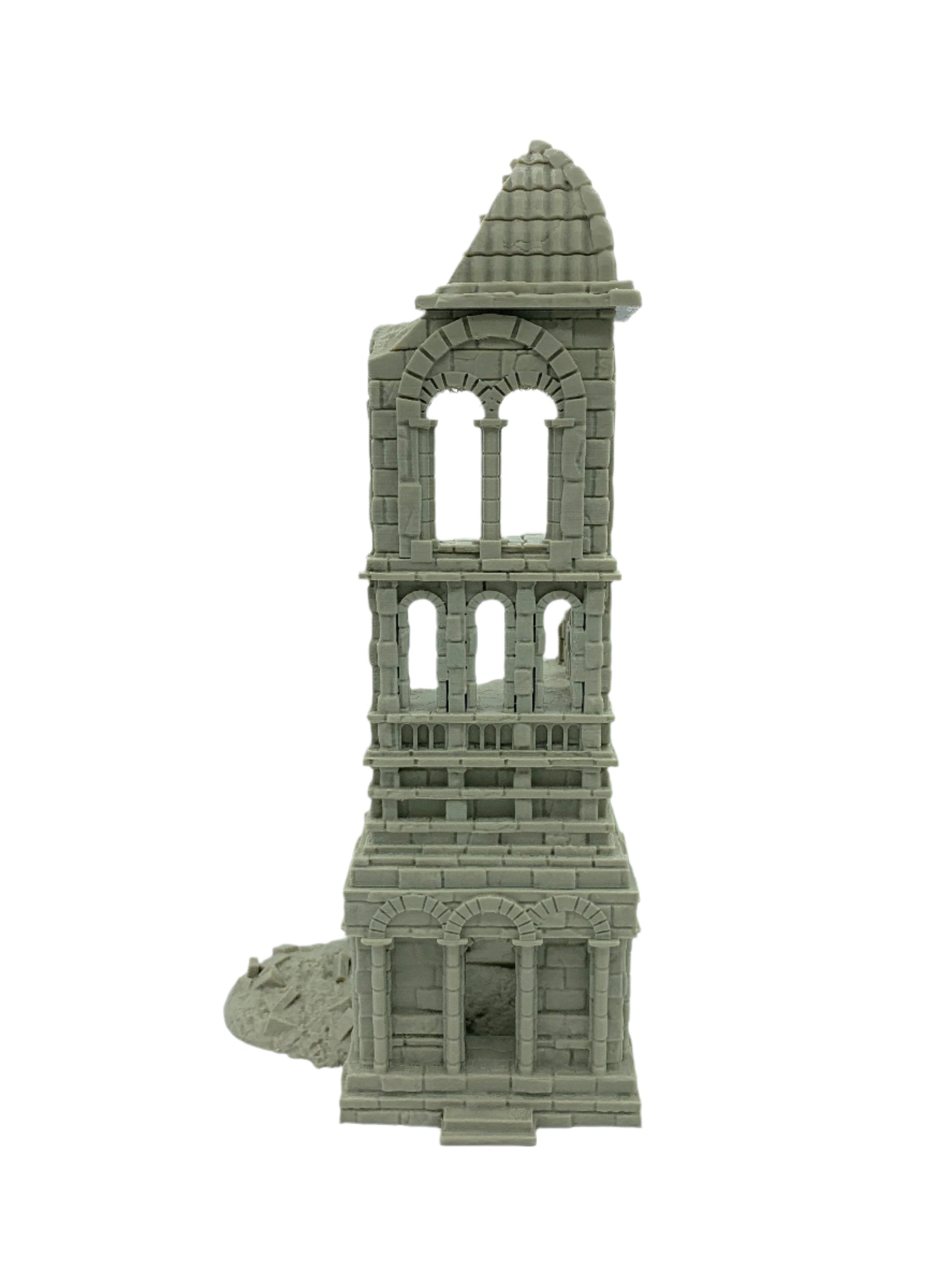 Arkenfel Ruined Tower 1 / Dark Realms Terrain / RPG and Wargame 3d Printed Tabletop Terrain / Licensed Printer