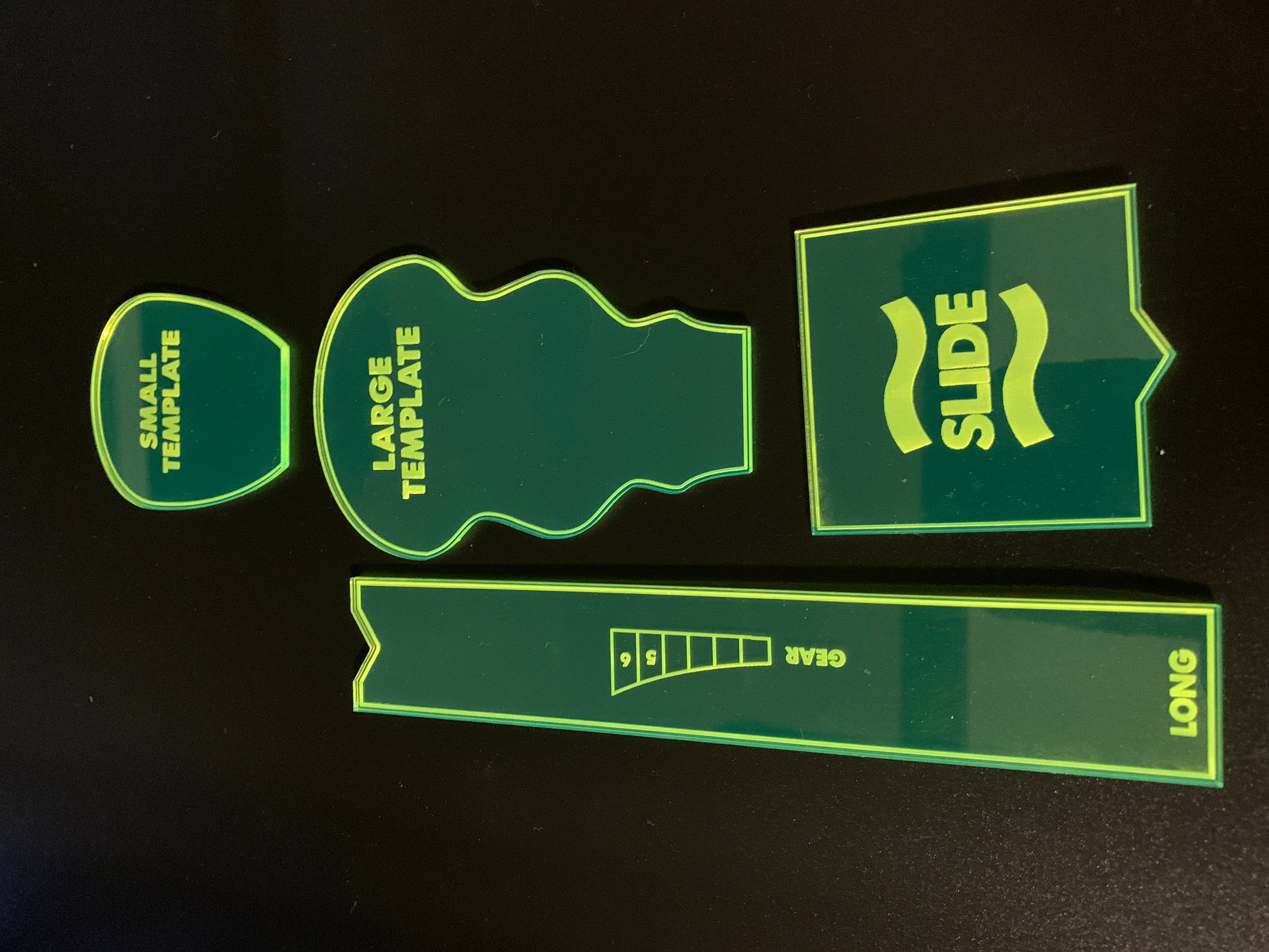 Gaslands Maneuver Templates / Laser Engraved / Multiple Colors / Friends of Gaslands