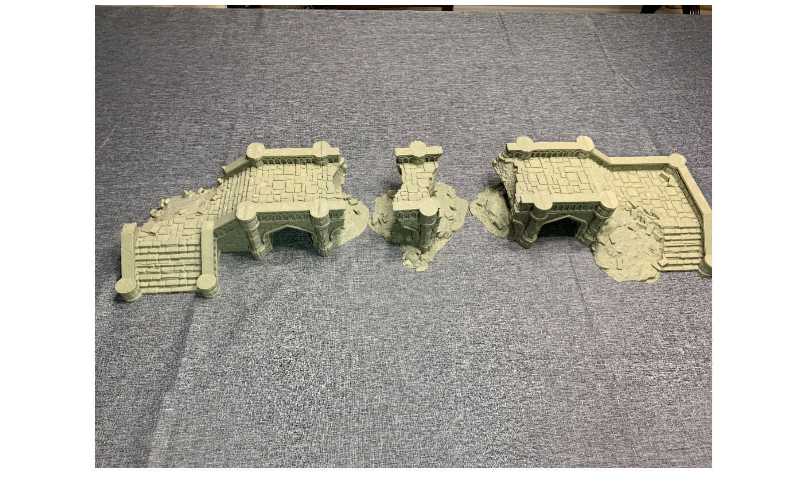 Arkenfel Modular Ruined Bridge 2 / Dark Realms Terrain / RPG and Wargame 3d Printed Tabletop Terrain / Licensed Printer