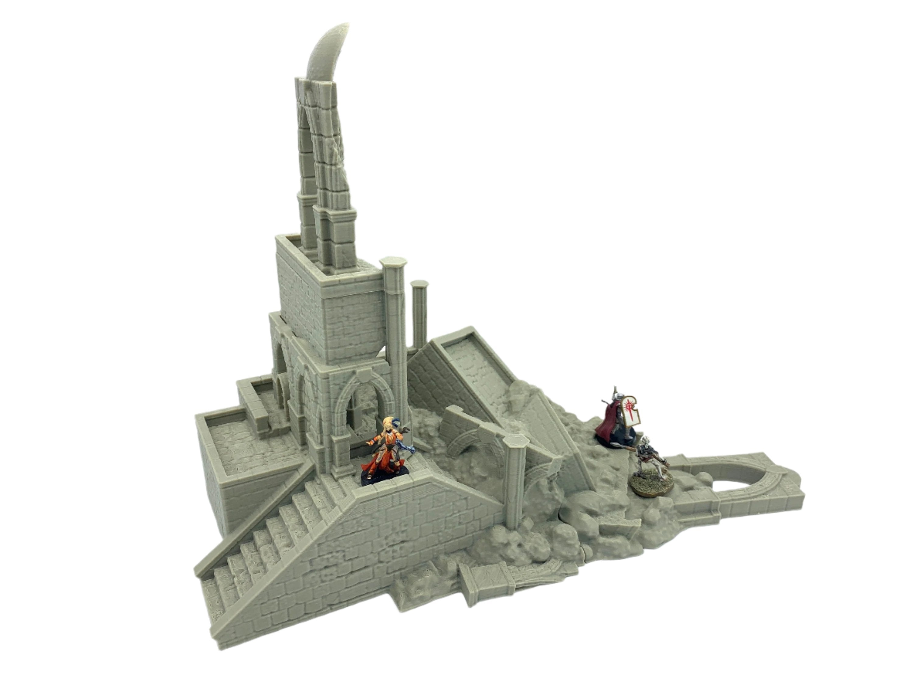 RM Studios Fallen Tower / 28mm Wargame / RPG 3d Printed Tabletop Terrain
