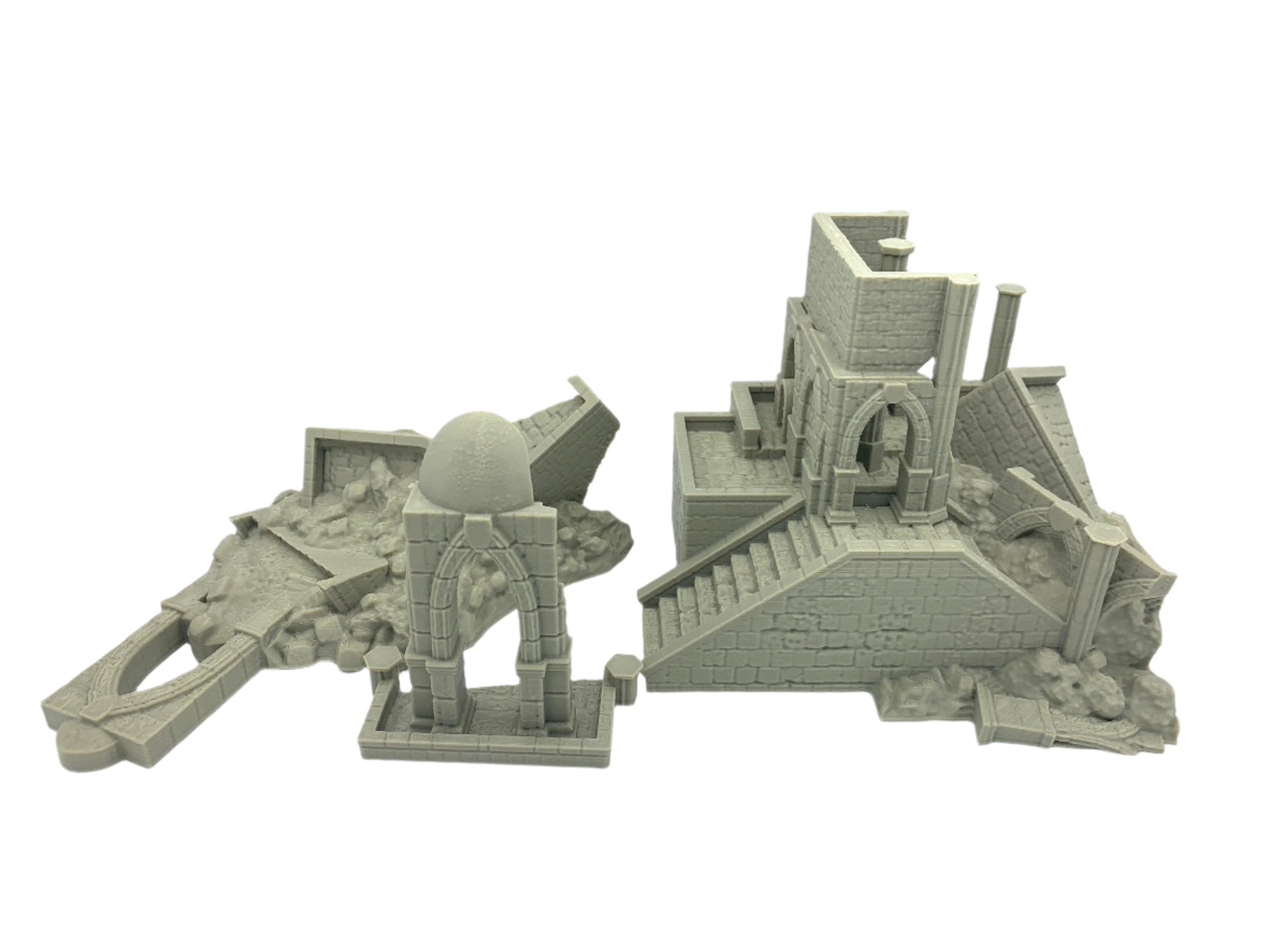 RM Studios Fallen Tower / 28mm Wargame / RPG 3d Printed Tabletop Terrain