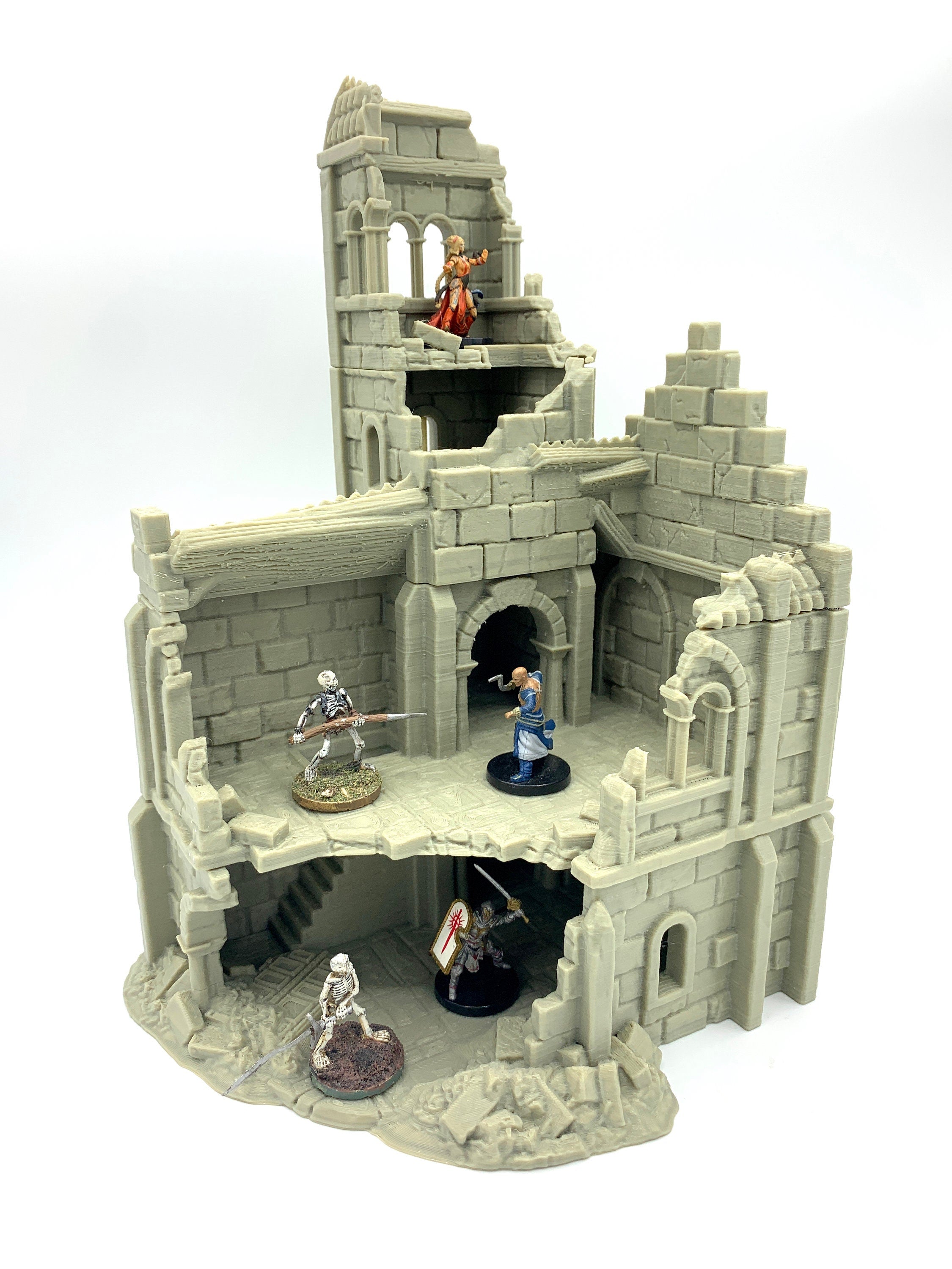 Arkenfel Ruined House 3 / Dark Realms Terrain / RPG and Wargame 3d Printed Tabletop Terrain / Licensed Printer