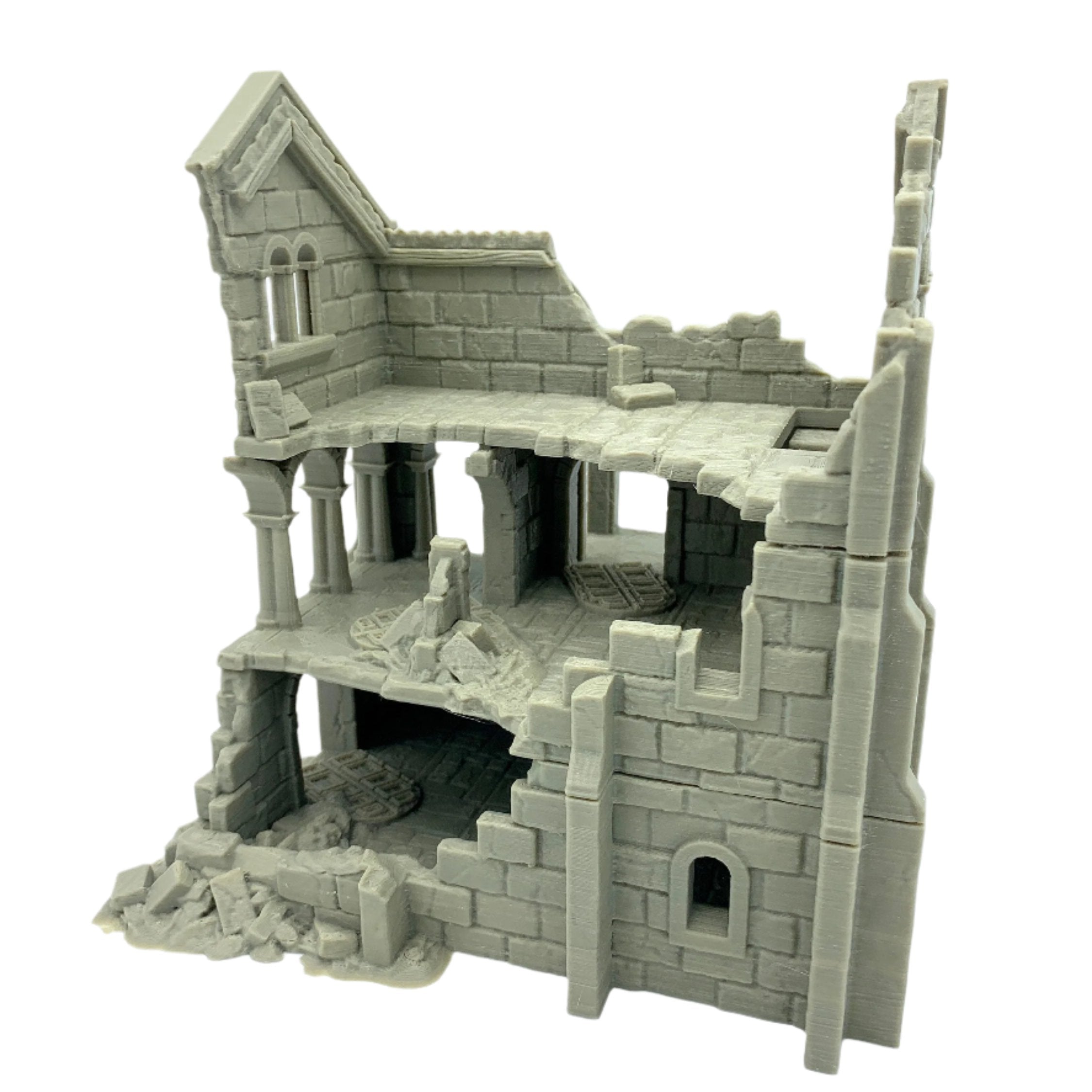 Arkenfel Ruined House 5 / Dark Realms Terrain / RPG and Wargame 3d Printed Tabletop Terrain / Licensed Printer