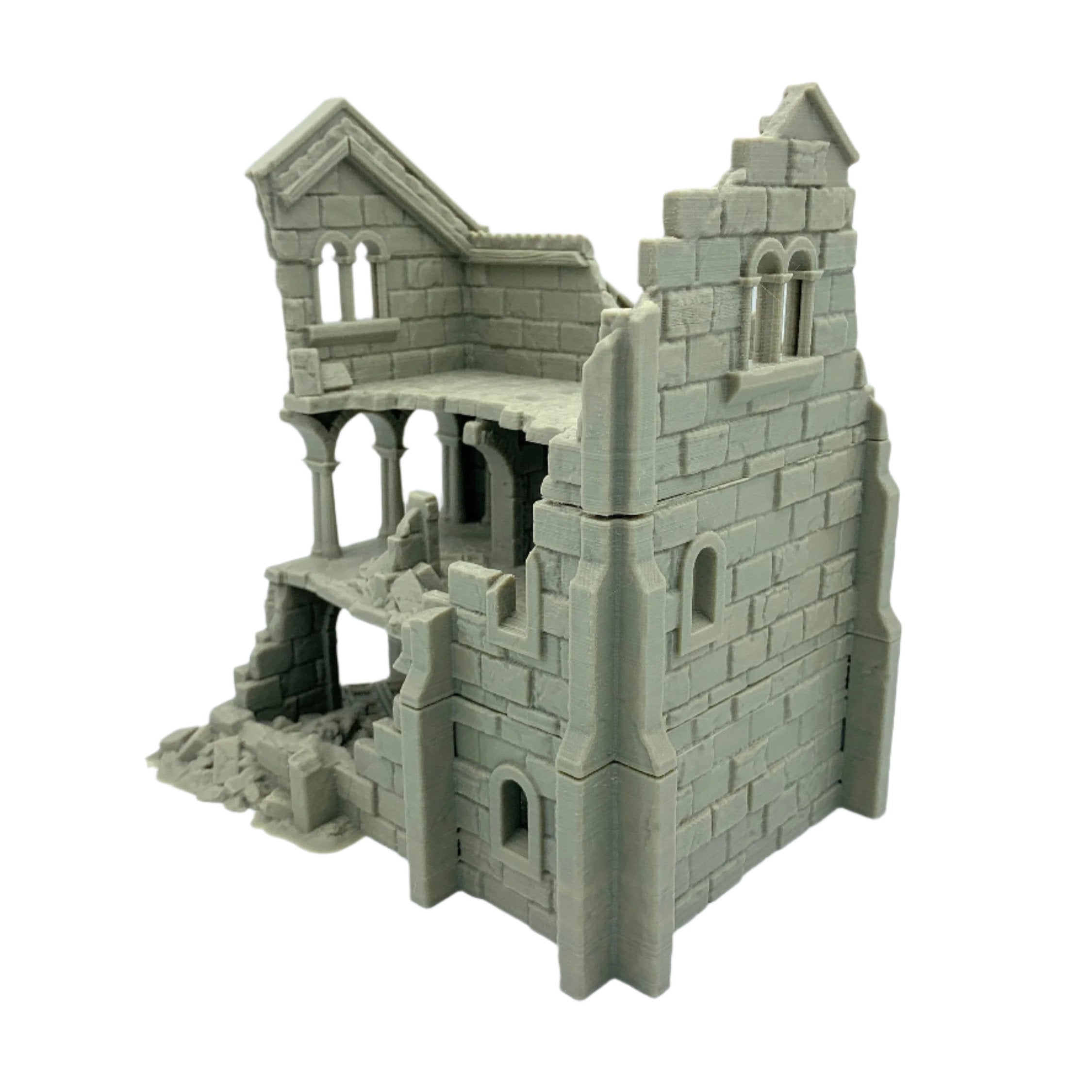 Arkenfel Ruined House 5 / Dark Realms Terrain / RPG and Wargame 3d Printed Tabletop Terrain / Licensed Printer