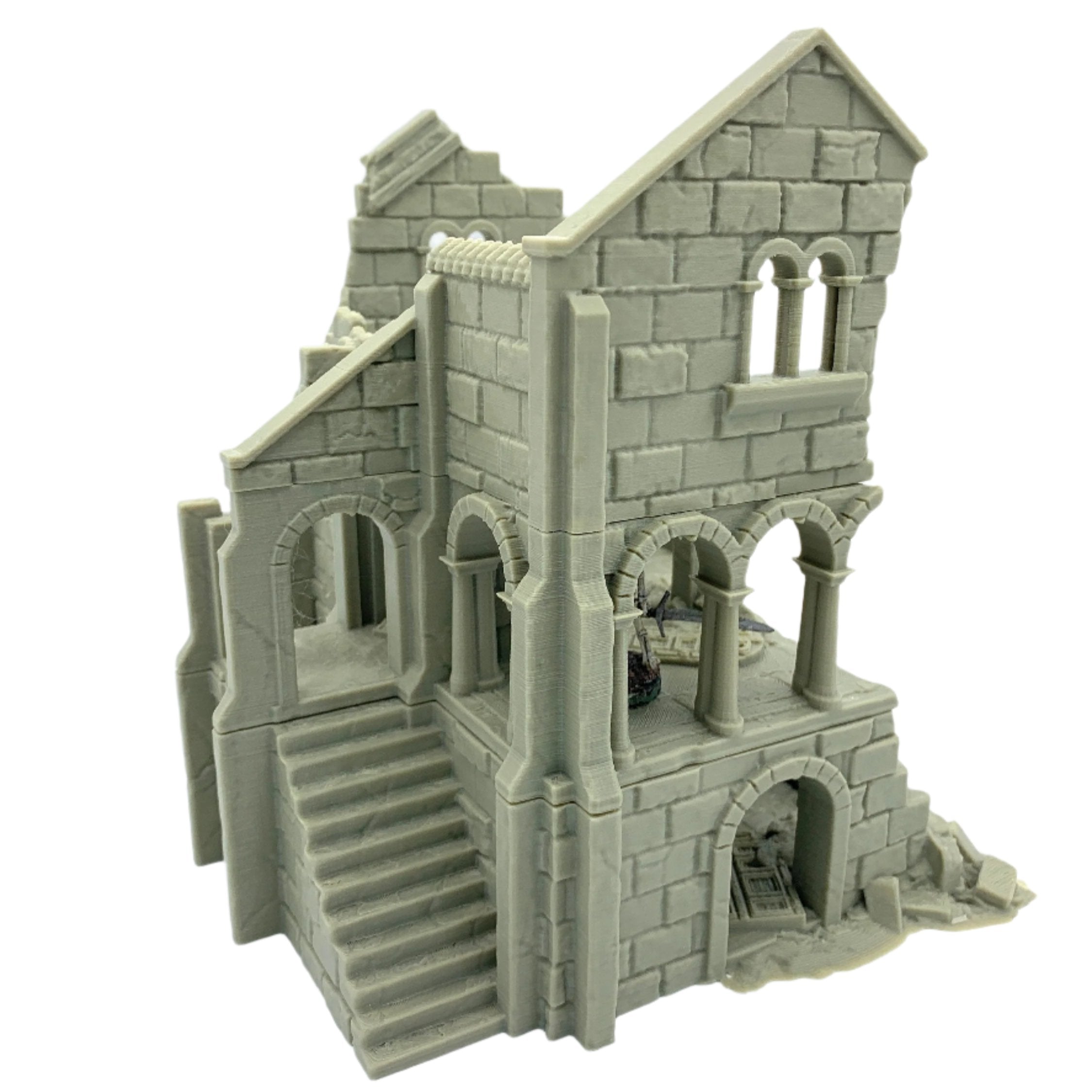 Arkenfel Ruined House 5 / Dark Realms Terrain / RPG and Wargame 3d Printed Tabletop Terrain / Licensed Printer