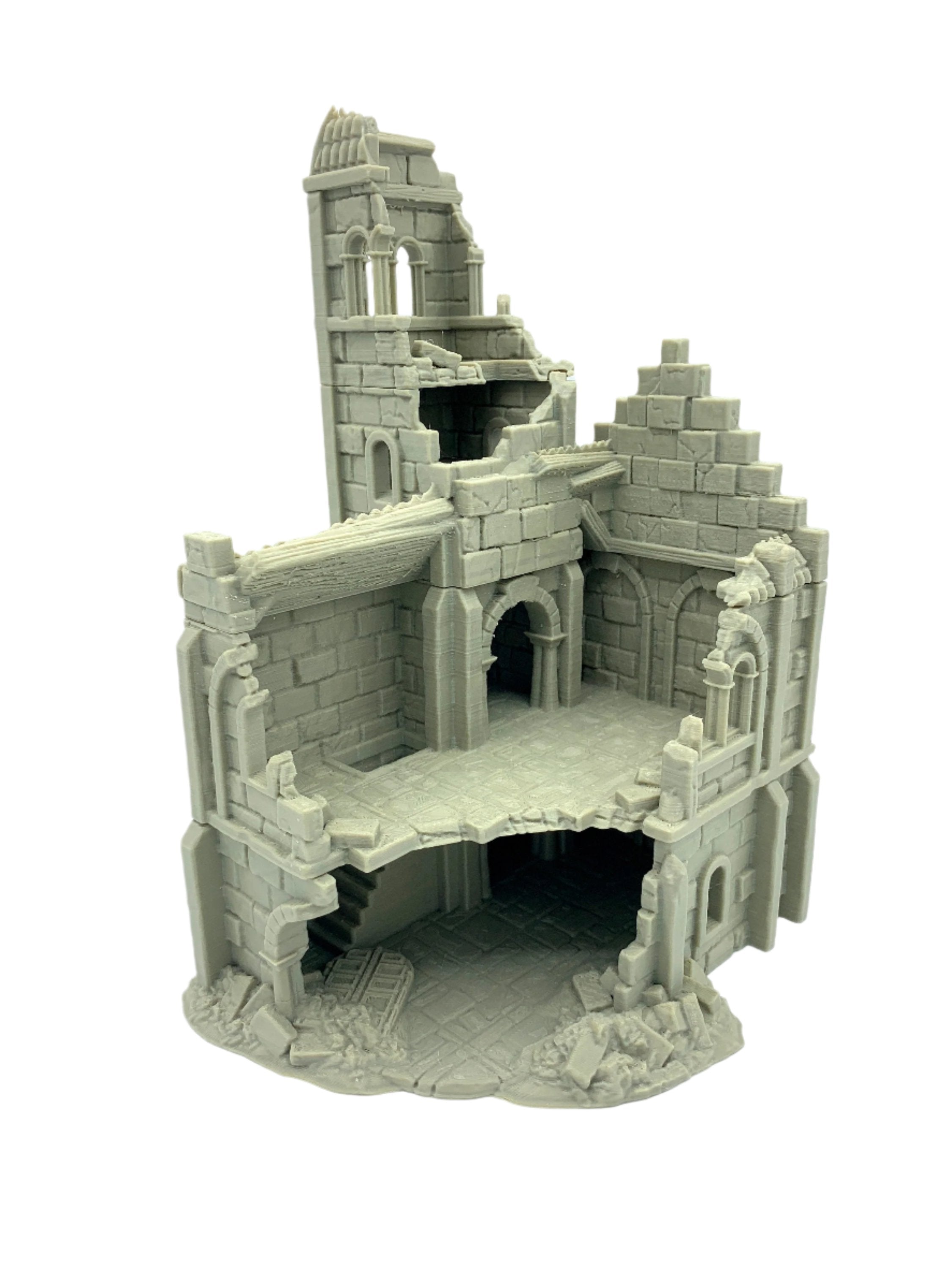 Arkenfel Ruined House 3 / Dark Realms Terrain / RPG and Wargame 3d Printed Tabletop Terrain / Licensed Printer