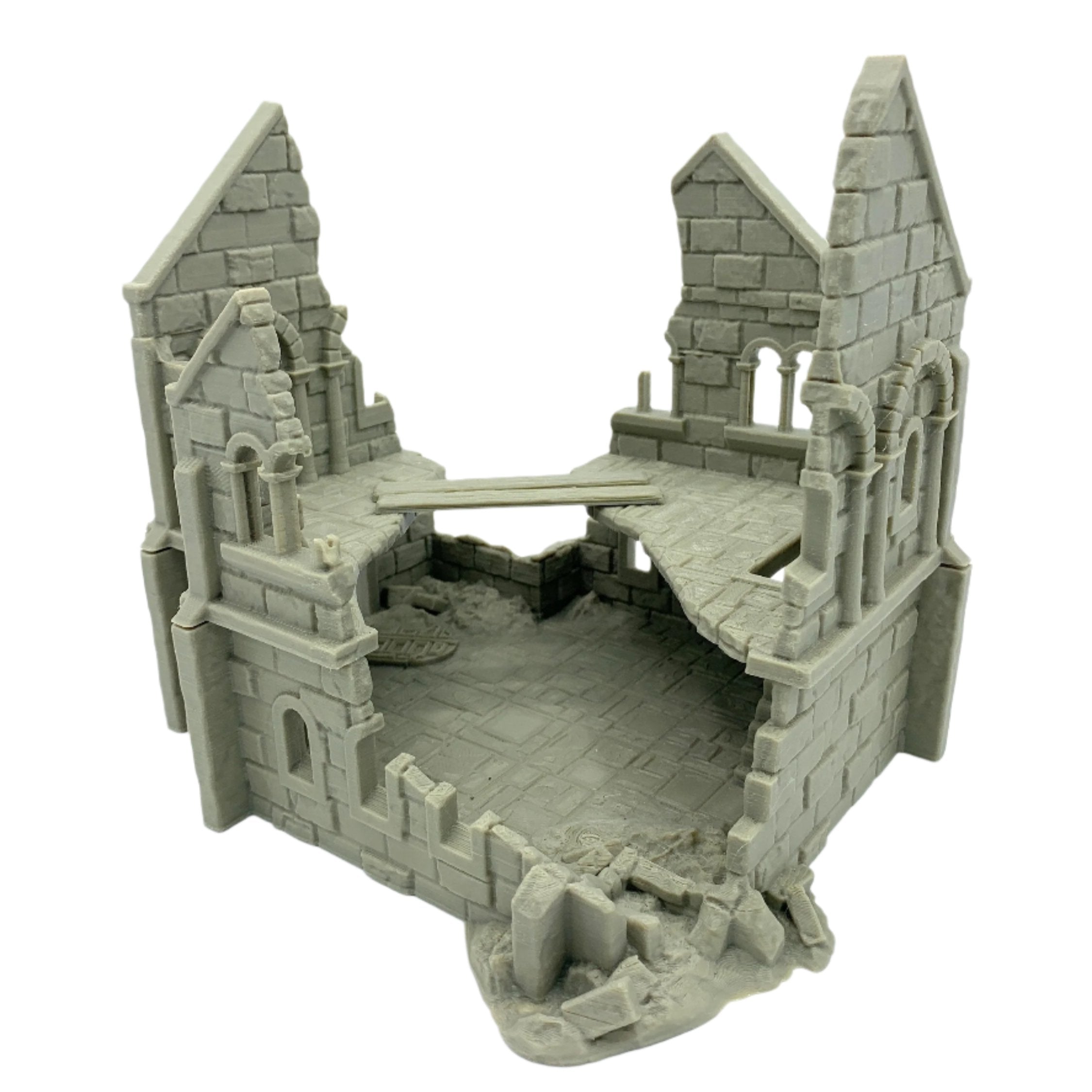 Arkenfel Ruined House 4 / Dark Realms Terrain / RPG and Wargame 3d Printed Tabletop Terrain / Licensed Printer