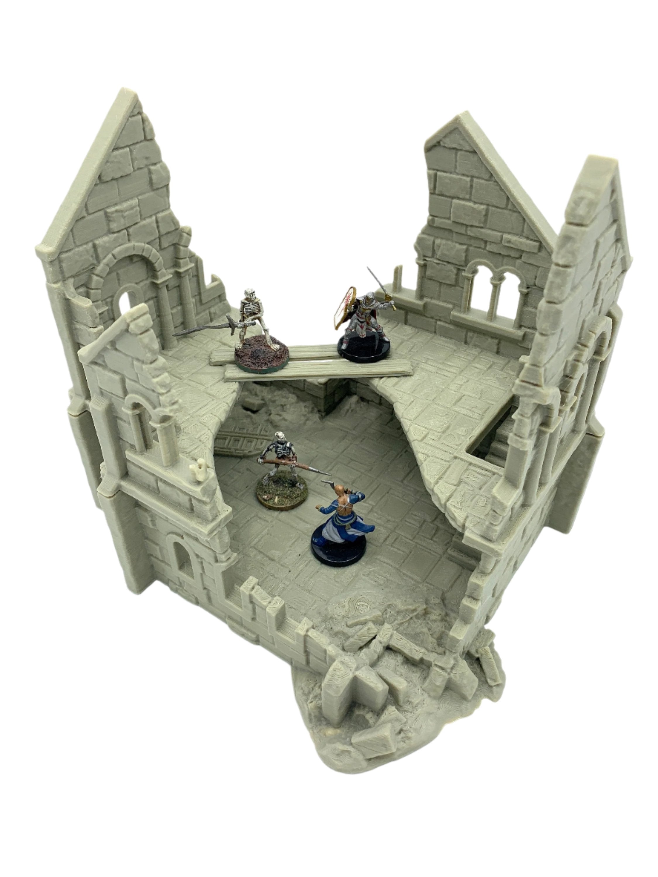 Arkenfel Ruined House 4 / Dark Realms Terrain / RPG and Wargame 3d Printed Tabletop Terrain / Licensed Printer