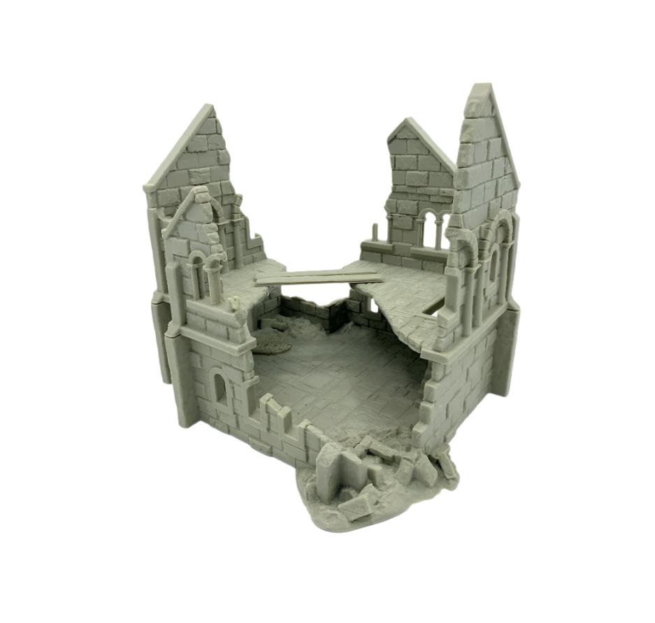 Arkenfel Ruined House 4 / Dark Realms Terrain / RPG and Wargame 3d Printed Tabletop Terrain / Licensed Printer