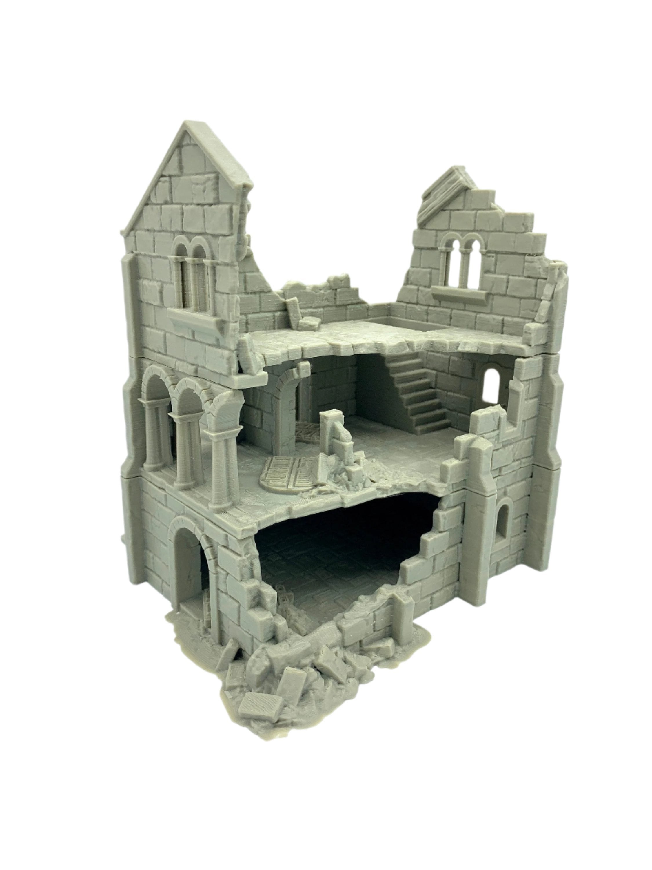 Arkenfel Ruined House 5 / Dark Realms Terrain / RPG and Wargame 3d Printed Tabletop Terrain / Licensed Printer