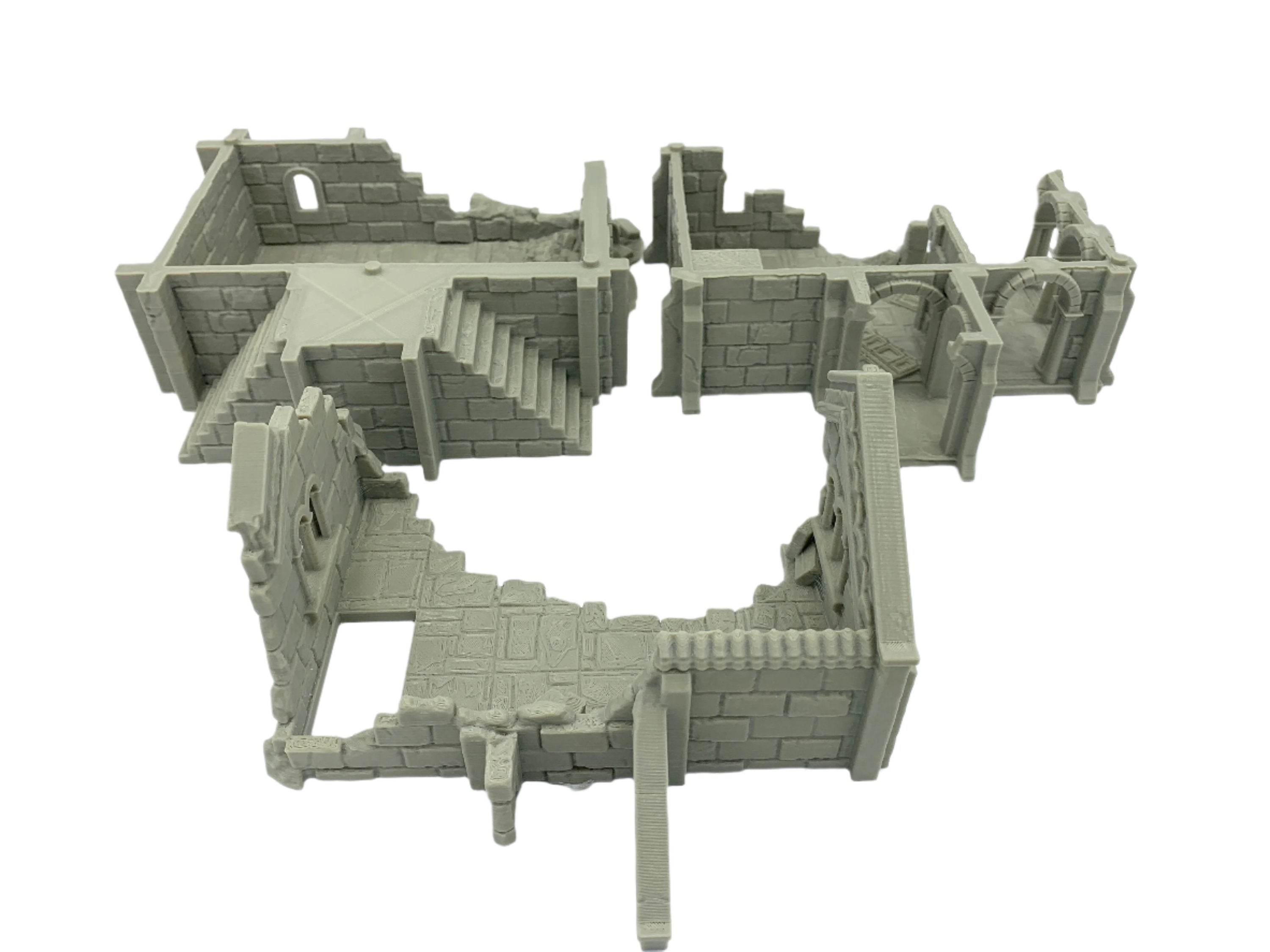 Arkenfel Ruined House 5 / Dark Realms Terrain / RPG and Wargame 3d Printed Tabletop Terrain / Licensed Printer