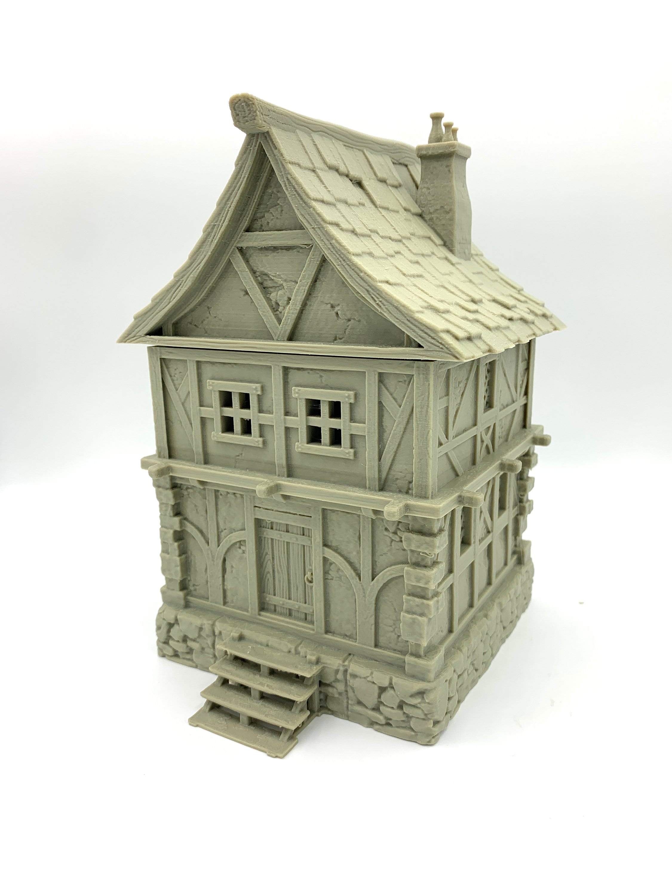 Tiradom House 2 / Kingdom of Tiradom Terrain / RPG and Wargame 3d Printed Tabletop Terrain / Licensed Printer